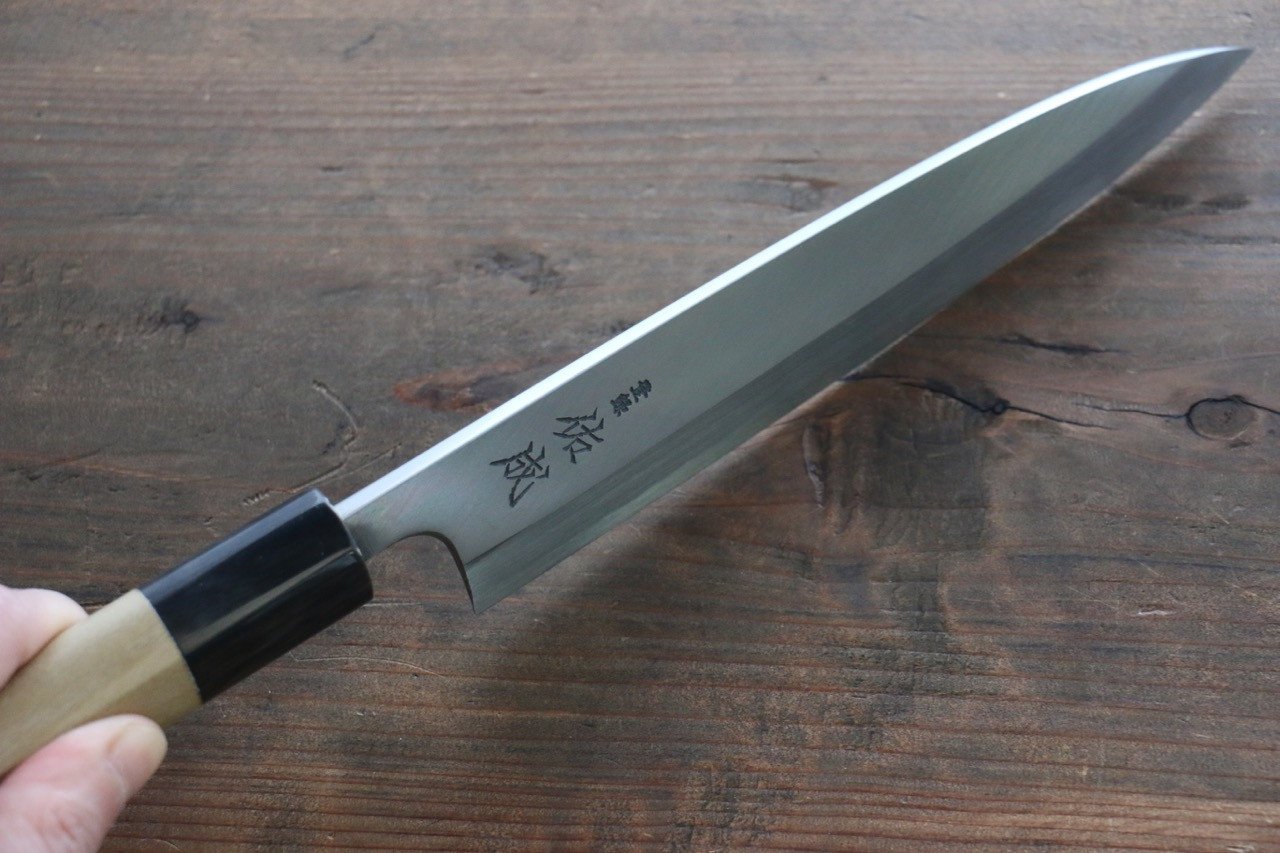 Sukenari White Steel No.2 Hongasumi Hoso Deba Magnolia Handle - Japanny - Best Japanese Knife