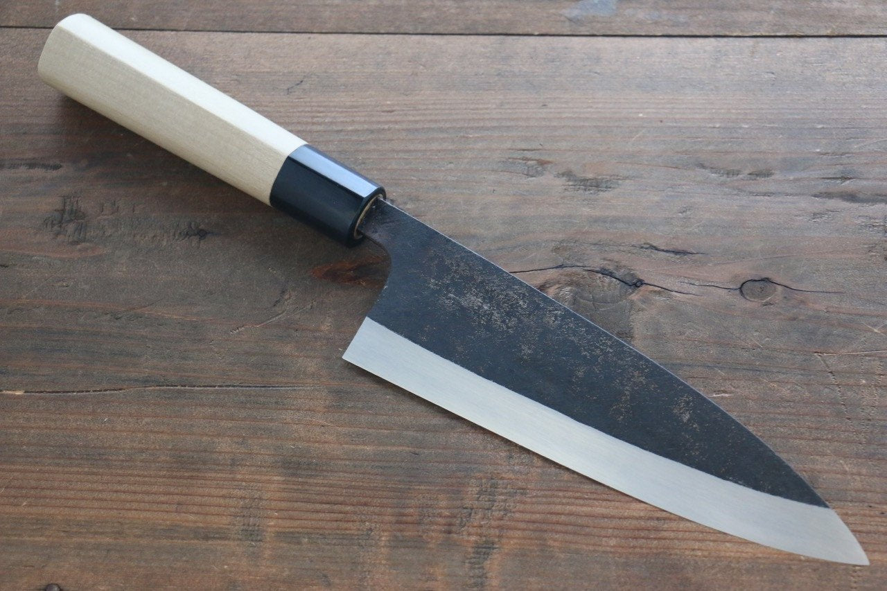 Sukenari White Steel No.2 Kurouchi Hongasumi Deba Magnolia Handle - Japanny - Best Japanese Knife