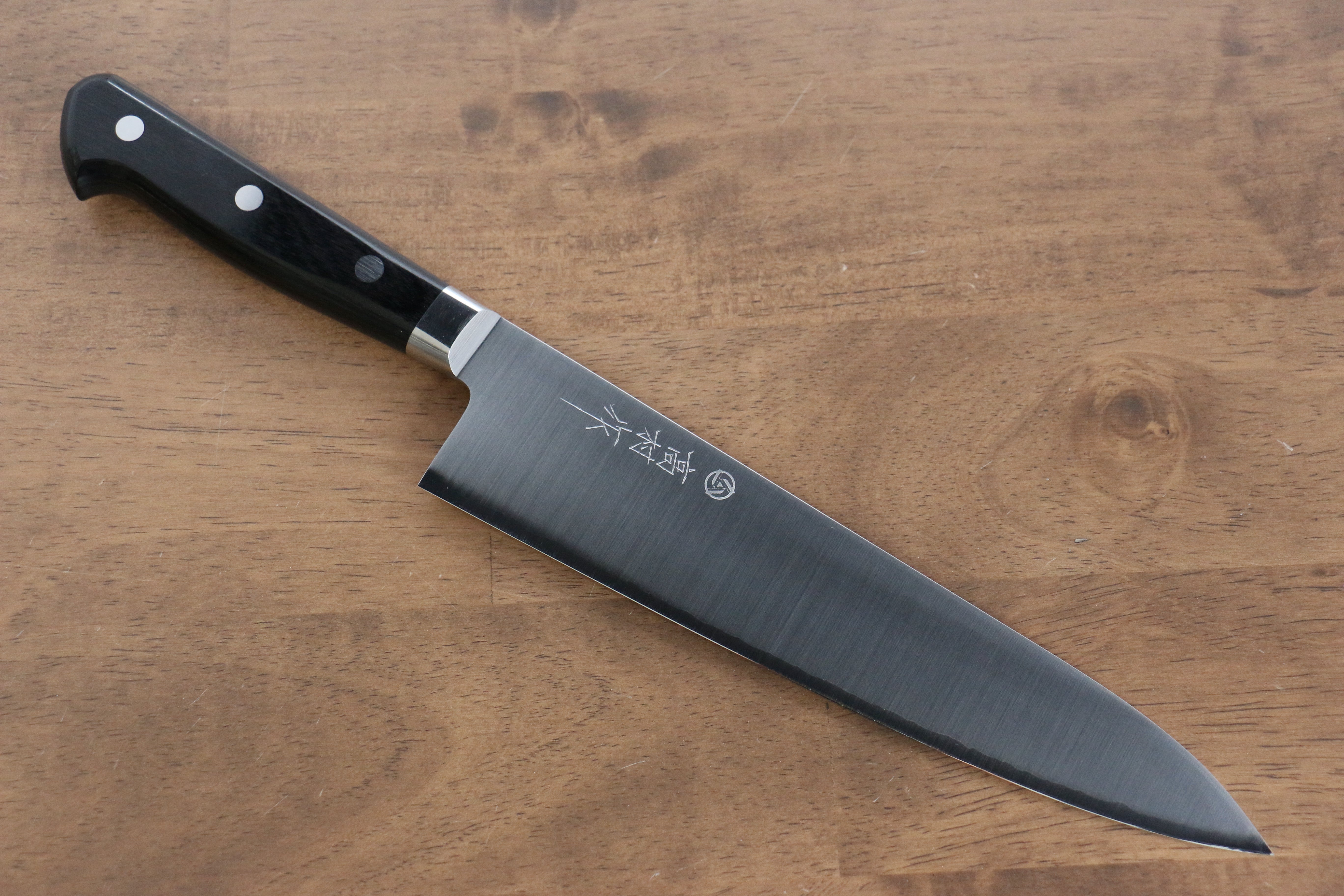 Takamura Knives VG10 Migaki Finished Gyuto 210mm Black Pakka wood Handle - Japanny - Best Japanese Knife