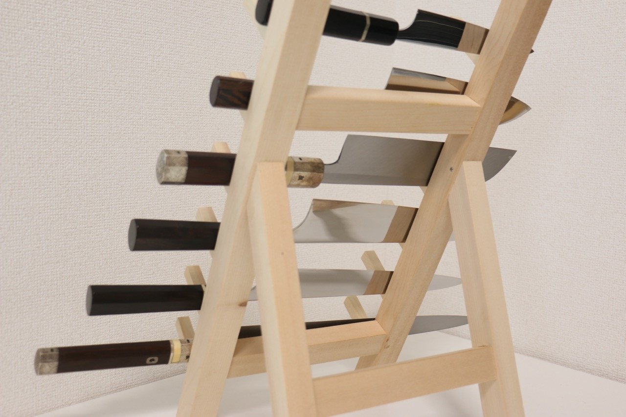Sakai Takayuki Knife Tower Rack for 6 Knives - Japanny - Best Japanese Knife