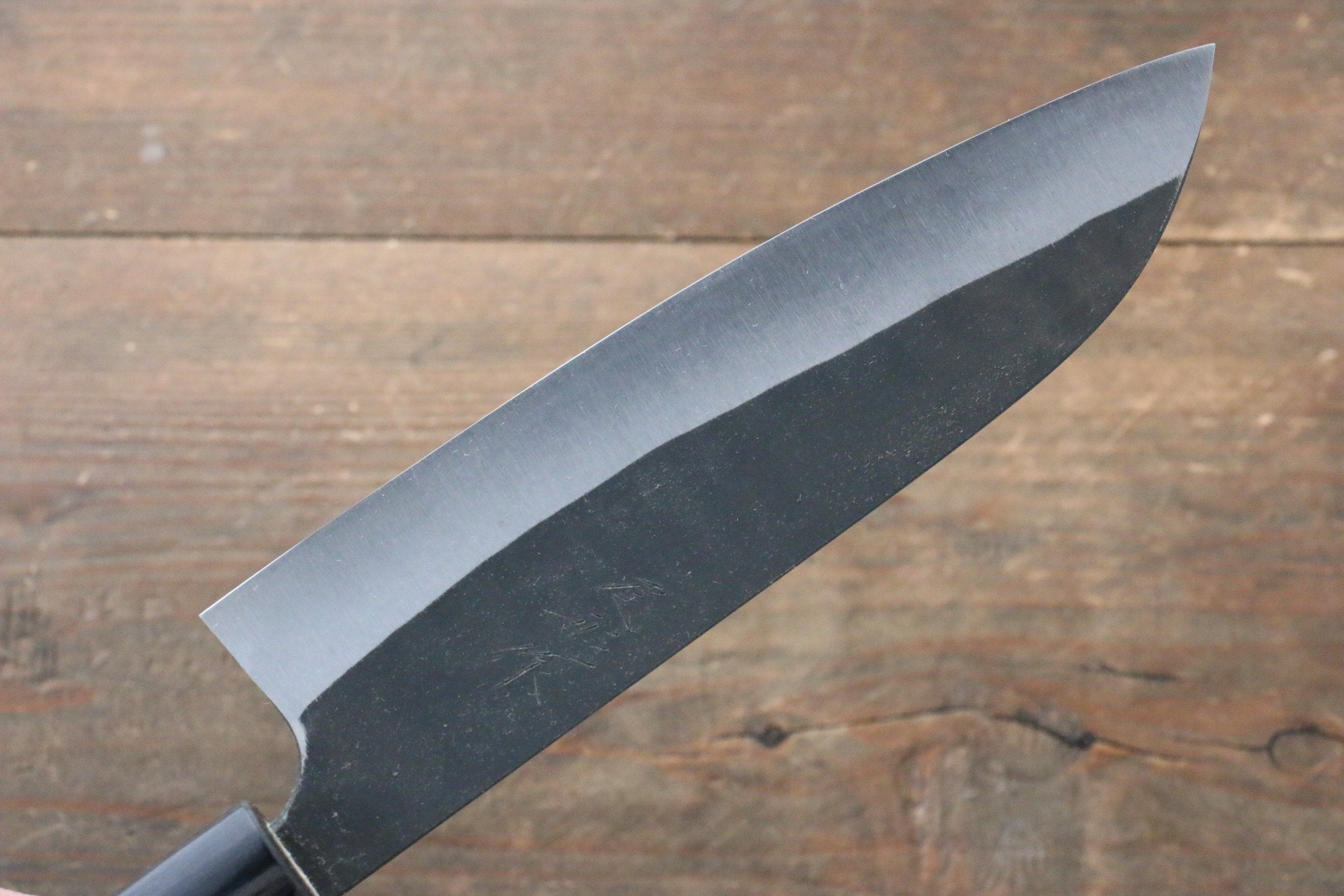 Shungo Ogata White Steel No.2 Kurouchi Damascus Santoku 165mm Jarrah Handle - Japanny - Best Japanese Knife