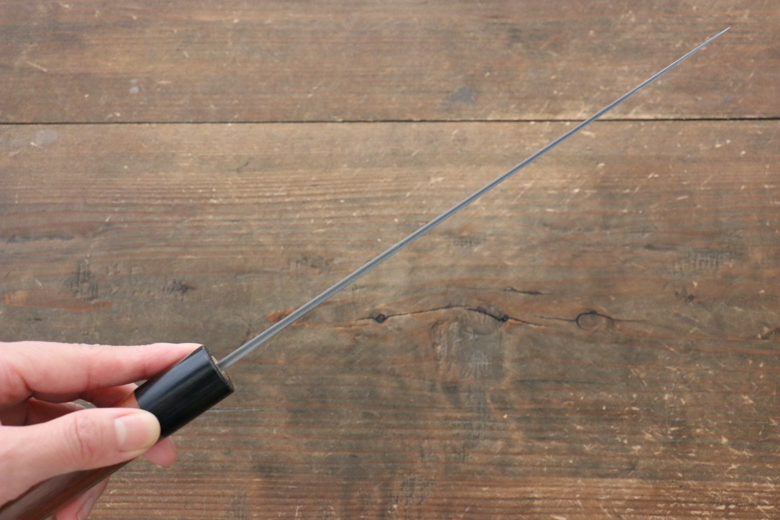 Shungo Ogata Silver Steel No.3 Damascus Black Finished Gyuto 210mm Jarrah Handle - Japanny - Best Japanese Knife