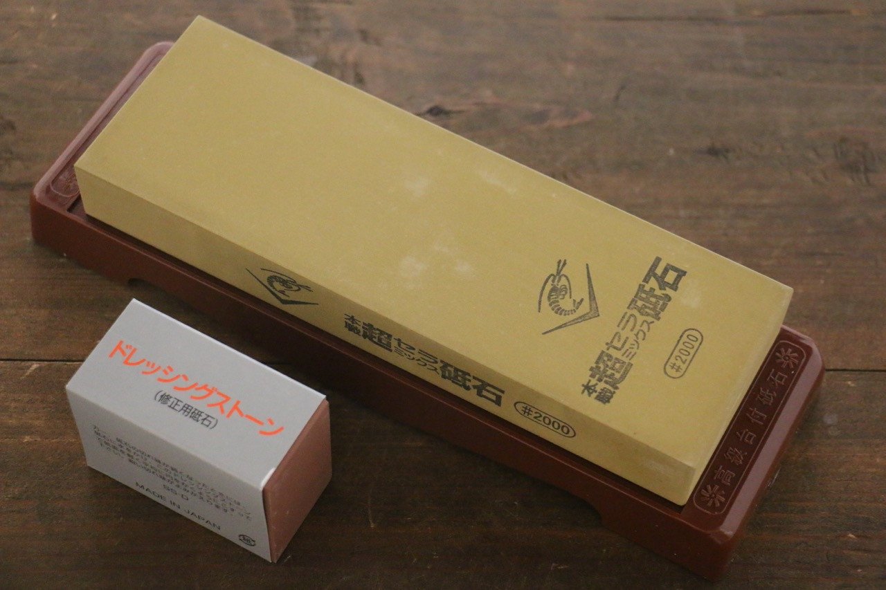 Naniwa Ceramic Chorera Fine Sharpening Stone with Plastic Base- #2000 - Japanny - Best Japanese Knife