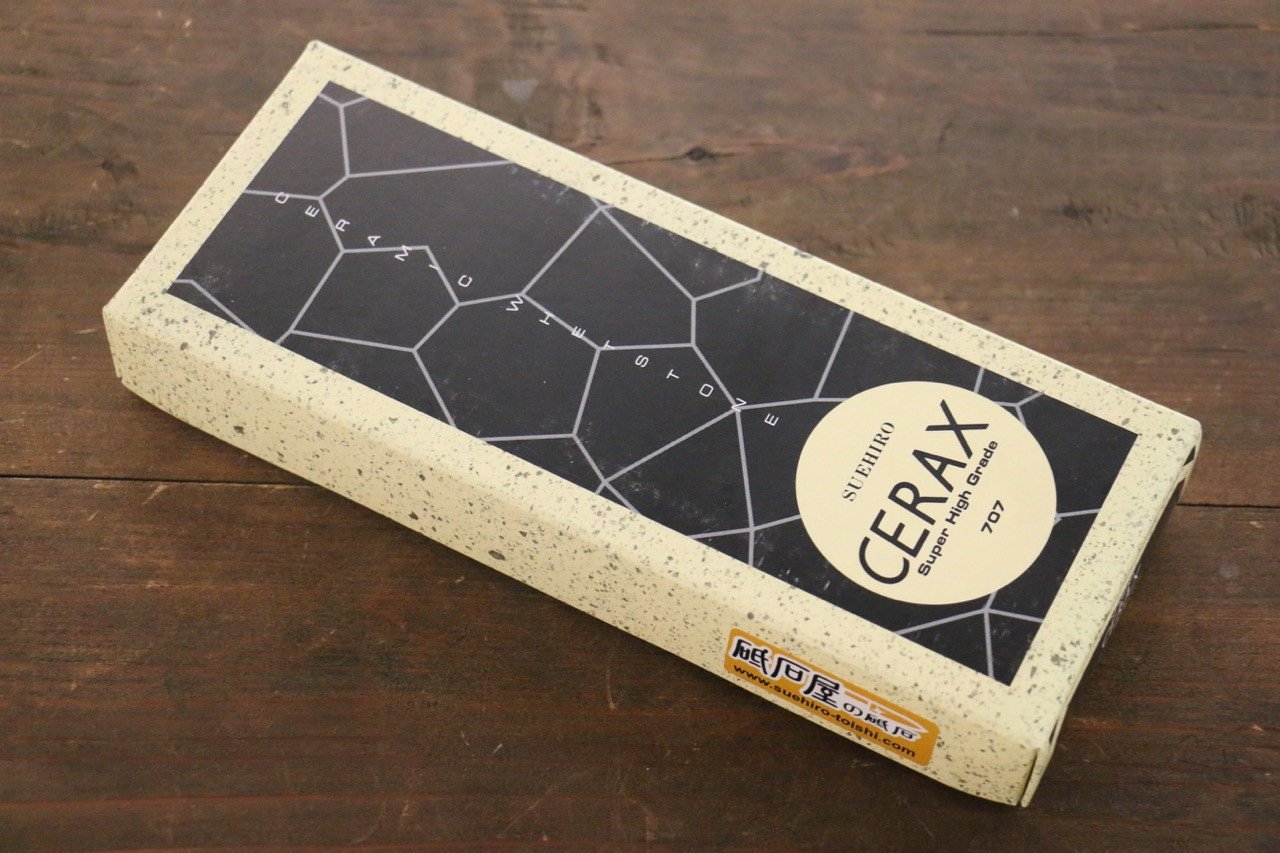 Suehiro CERAX 707 Ceramic Medium Sharpening Stone with Rubber Base - #700 - Japanny - Best Japanese Knife
