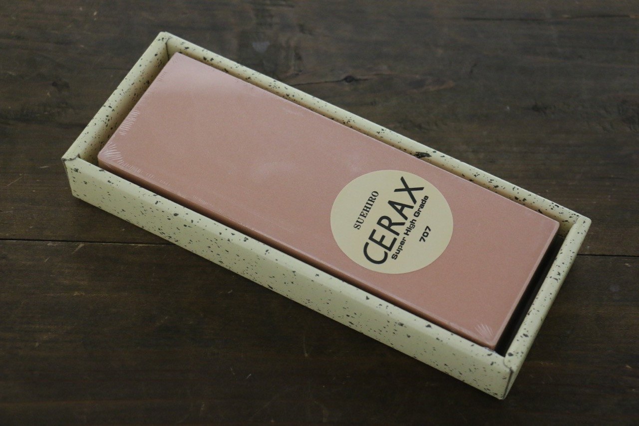 Suehiro CERAX 707 Ceramic Medium Sharpening Stone with Rubber Base - #700 - Japanny - Best Japanese Knife
