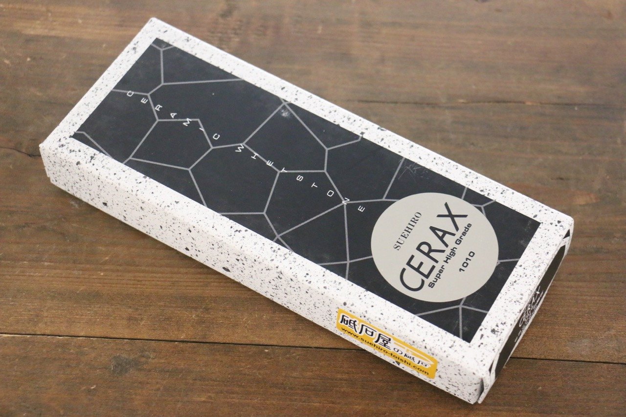 Suehiro CERAX 1010 Ceramic Medium Sharpening Stone with Rubber Base - #1000 - Japanny - Best Japanese Knife