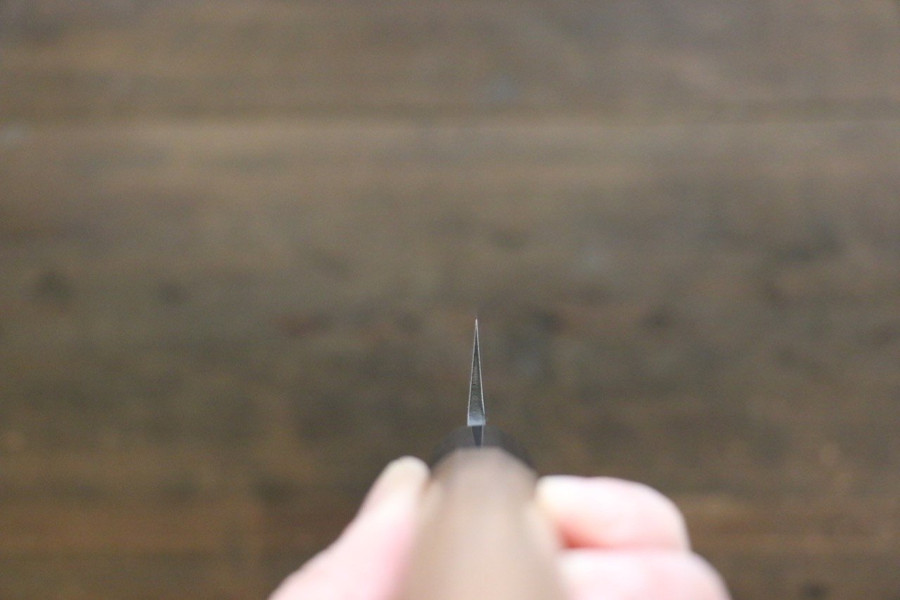 Shigeki Tanaka Blue Steel No.2 Damascus Sakimaru Takohiki 330mm Walnut Handle - Japanny - Best Japanese Knife