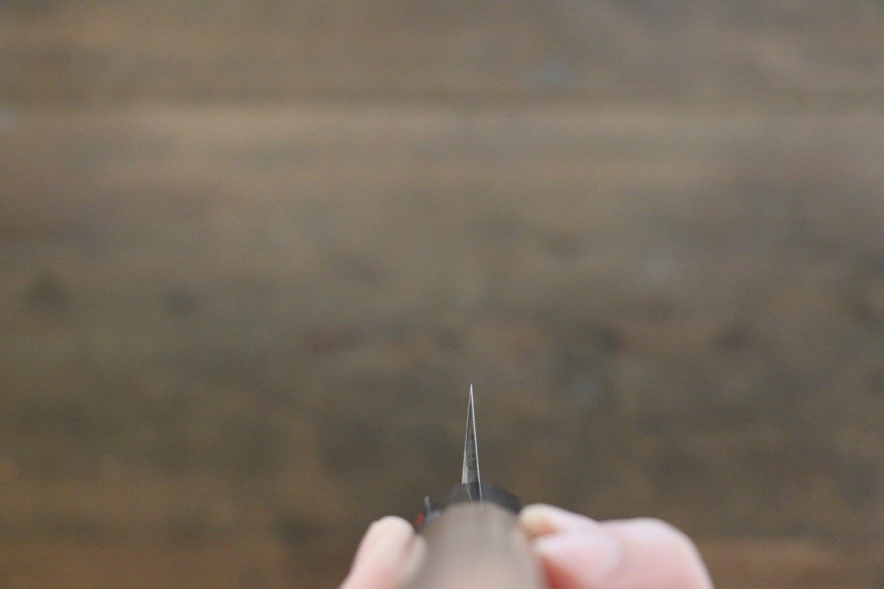 Shigeki Tanaka VG10 Damascus Sakimaru Takohiki 300mm Walnut Handle - Japanny - Best Japanese Knife