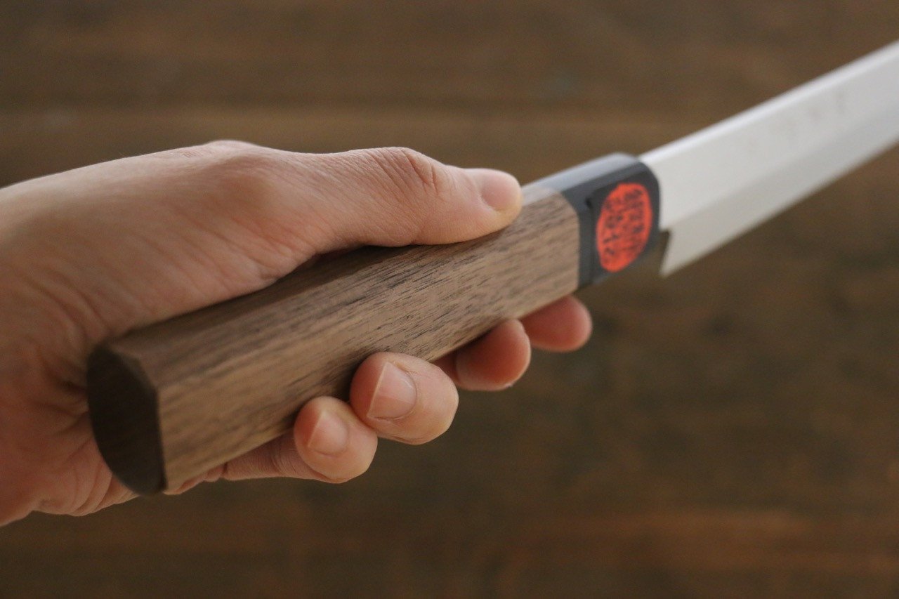 Shigeki Tanaka VG10 Sakimaru Takohiki 270mm Walnut Handle - Japanny - Best Japanese Knife