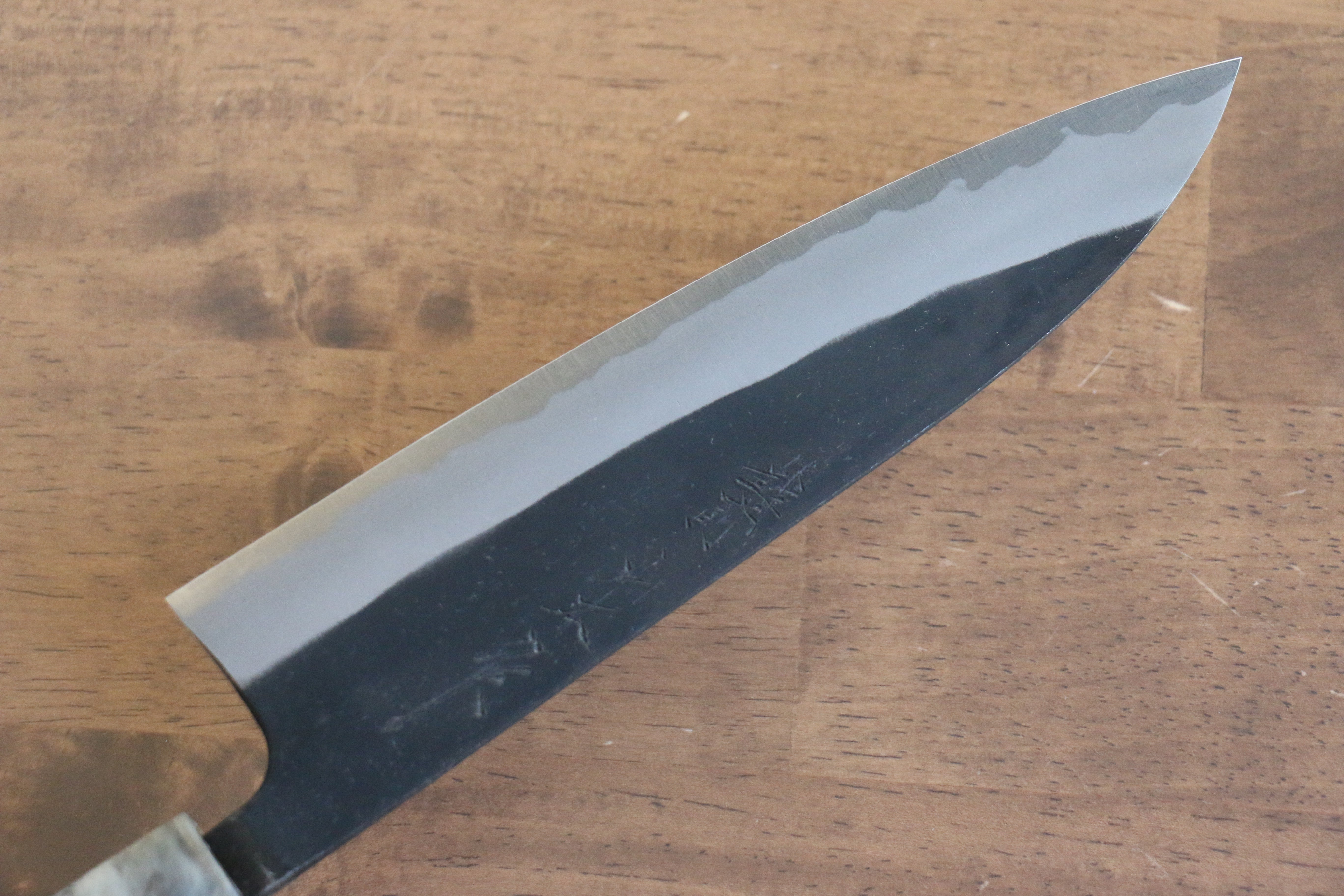 Nao Yamamoto White Steel No.2 Kurouchi Gyuto 180mm Cherry Wood Handle - Japanny - Best Japanese Knife