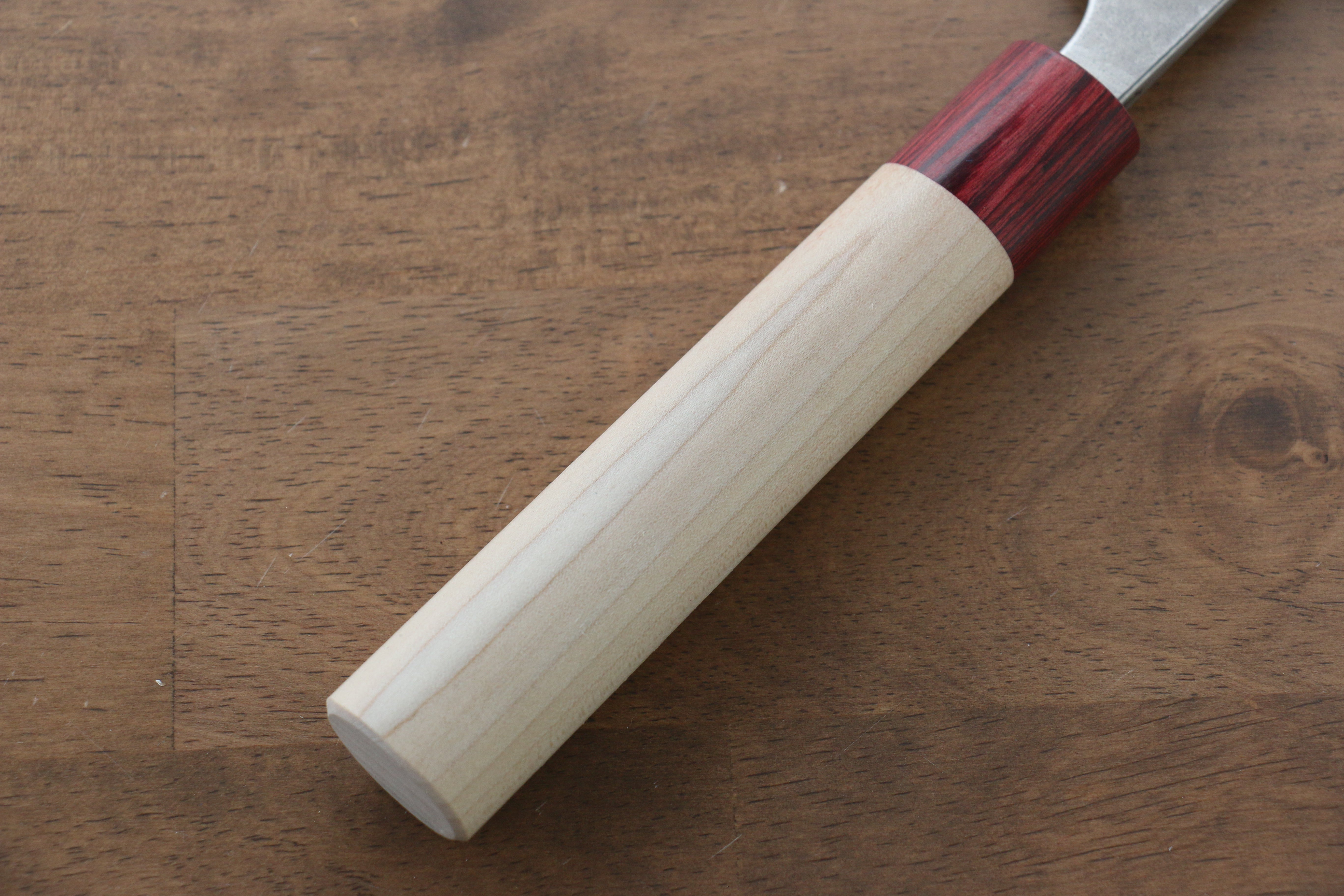 Masakage Yuki White Steel No.2 Nashiji Gyuto 240mm Magnolia Handle - Japanny - Best Japanese Knife