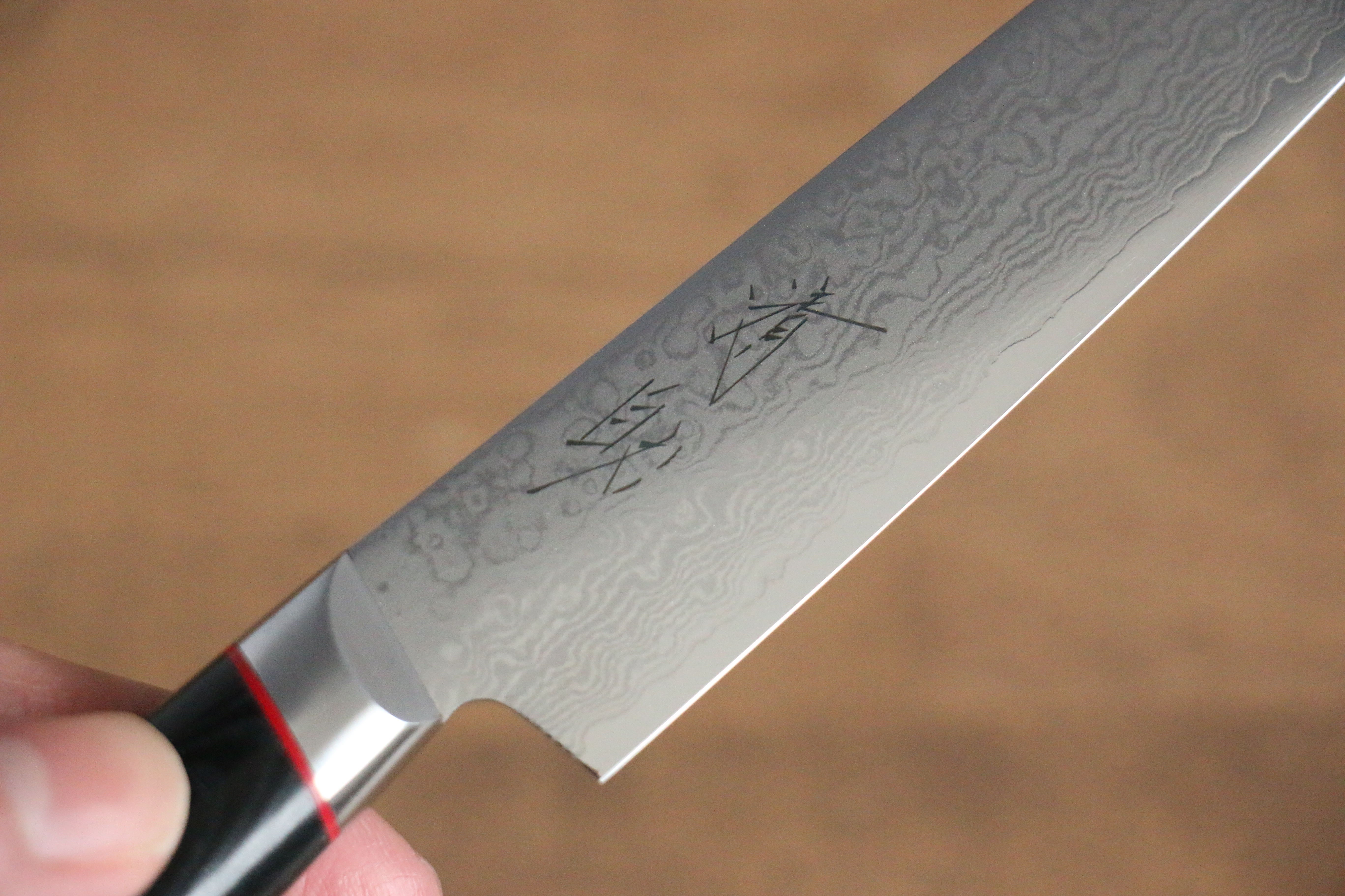Seisuke Saiun VG10 Damascus Petty-Utility 120mm Black Micarta Handle - Japanny - Best Japanese Knife