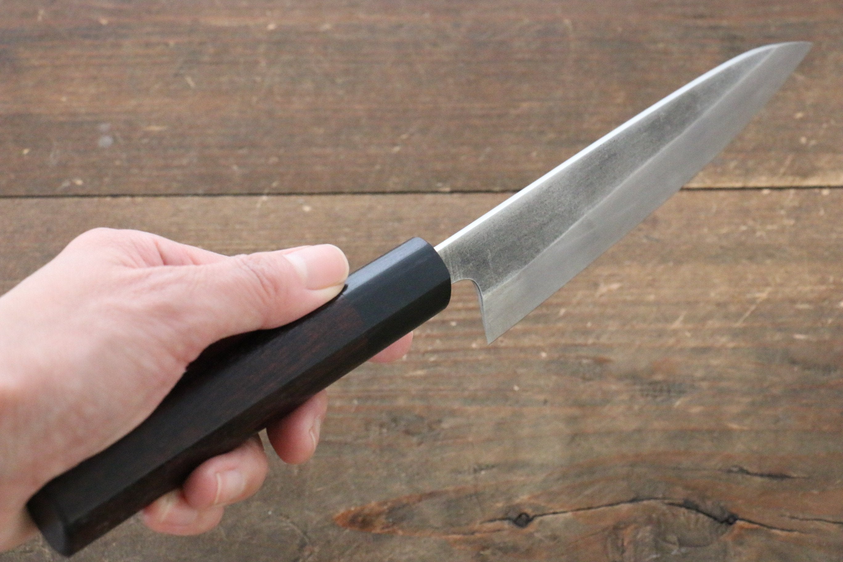 Shungo Ogata SG2 Kurouchi Petty-Utility 140mm Shitan Handle - Japanny - Best Japanese Knife