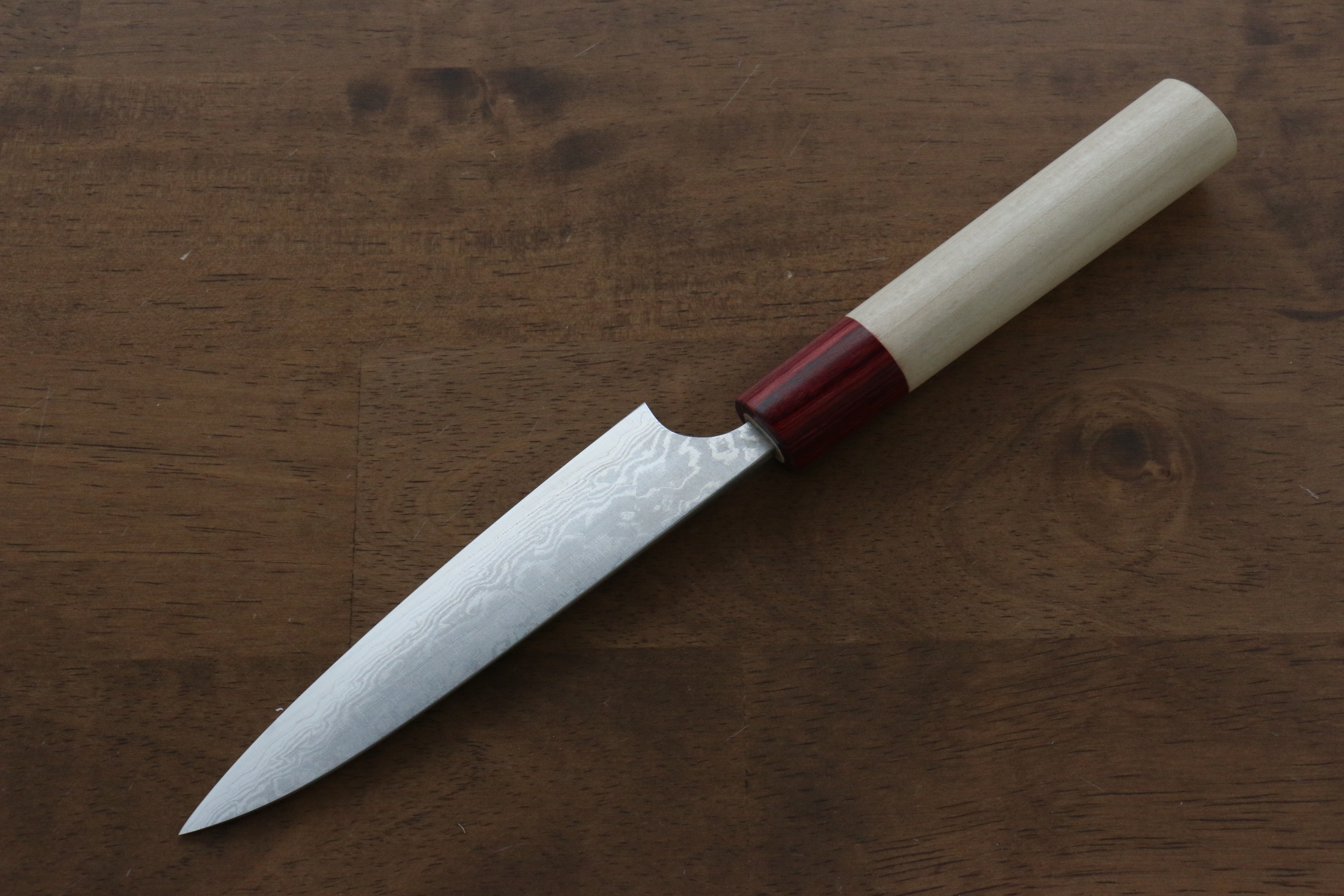 Masakage Kiri VG10 Damascus Petty-Utility 120mm Magnolia Handle - Japanny - Best Japanese Knife