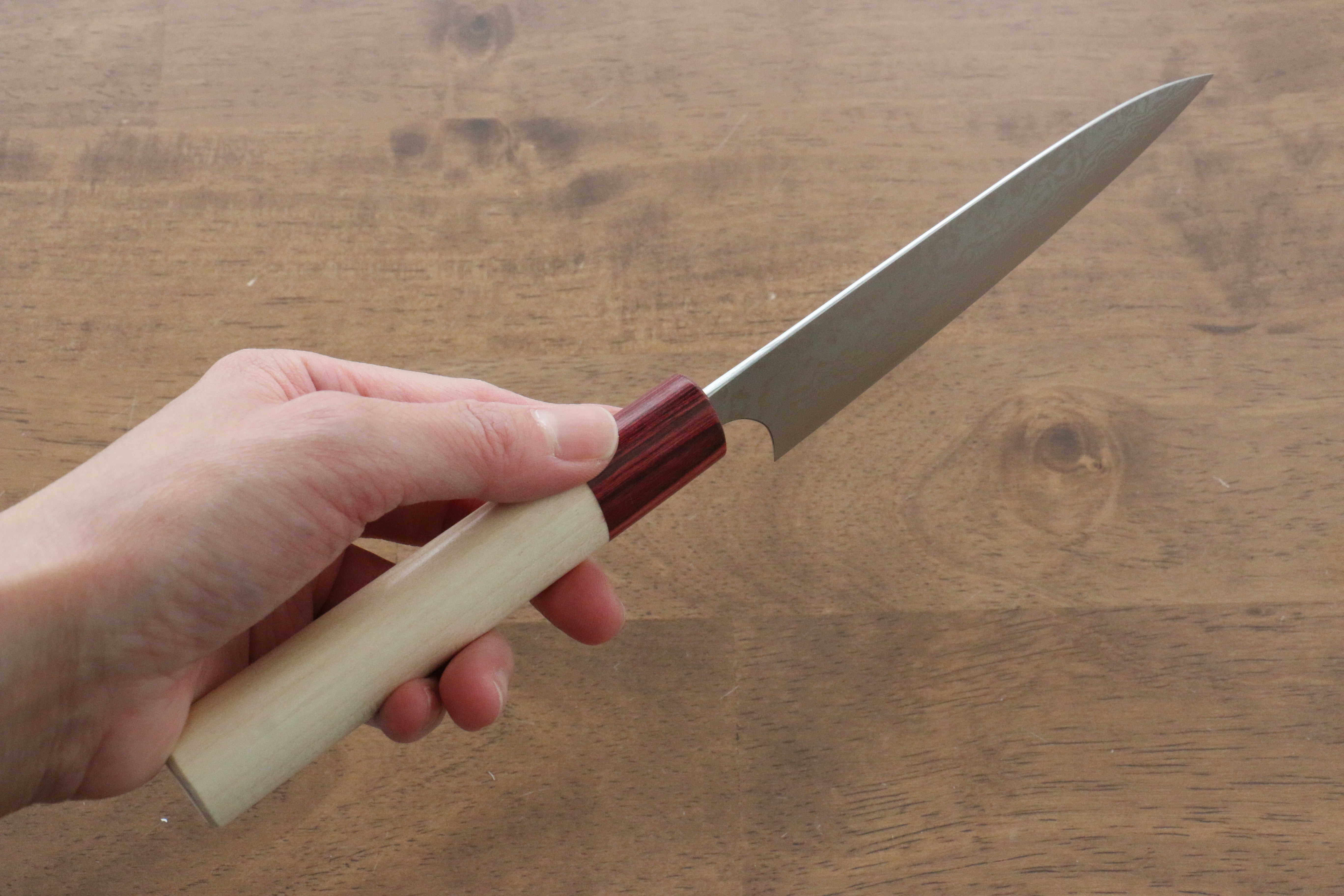 Masakage Kiri VG10 Damascus Petty-Utility 120mm Magnolia Handle - Japanny - Best Japanese Knife