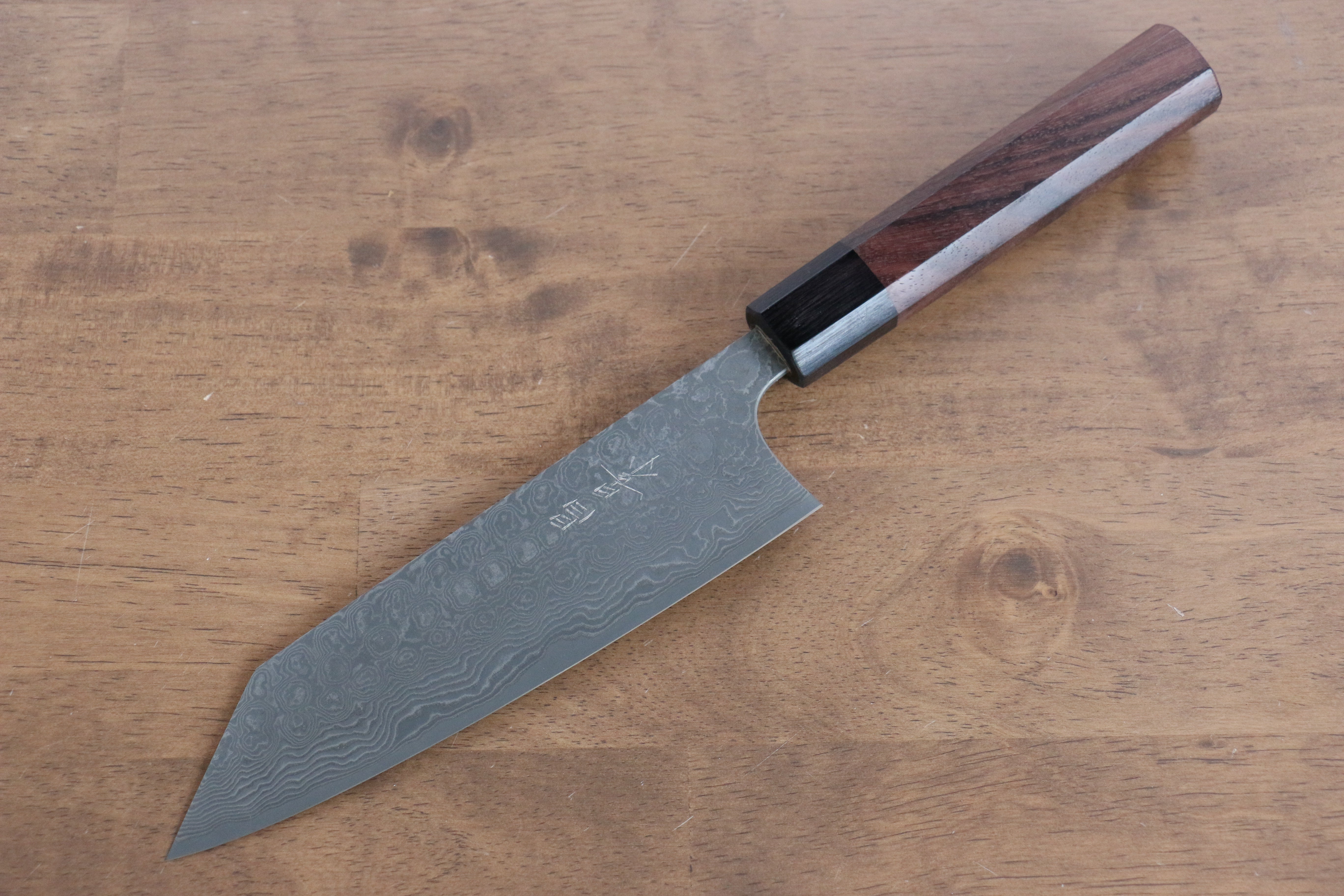 Masakage Kumo VG10 Damascus Bunka 170mm Shitan Handle - Japanny - Best Japanese Knife