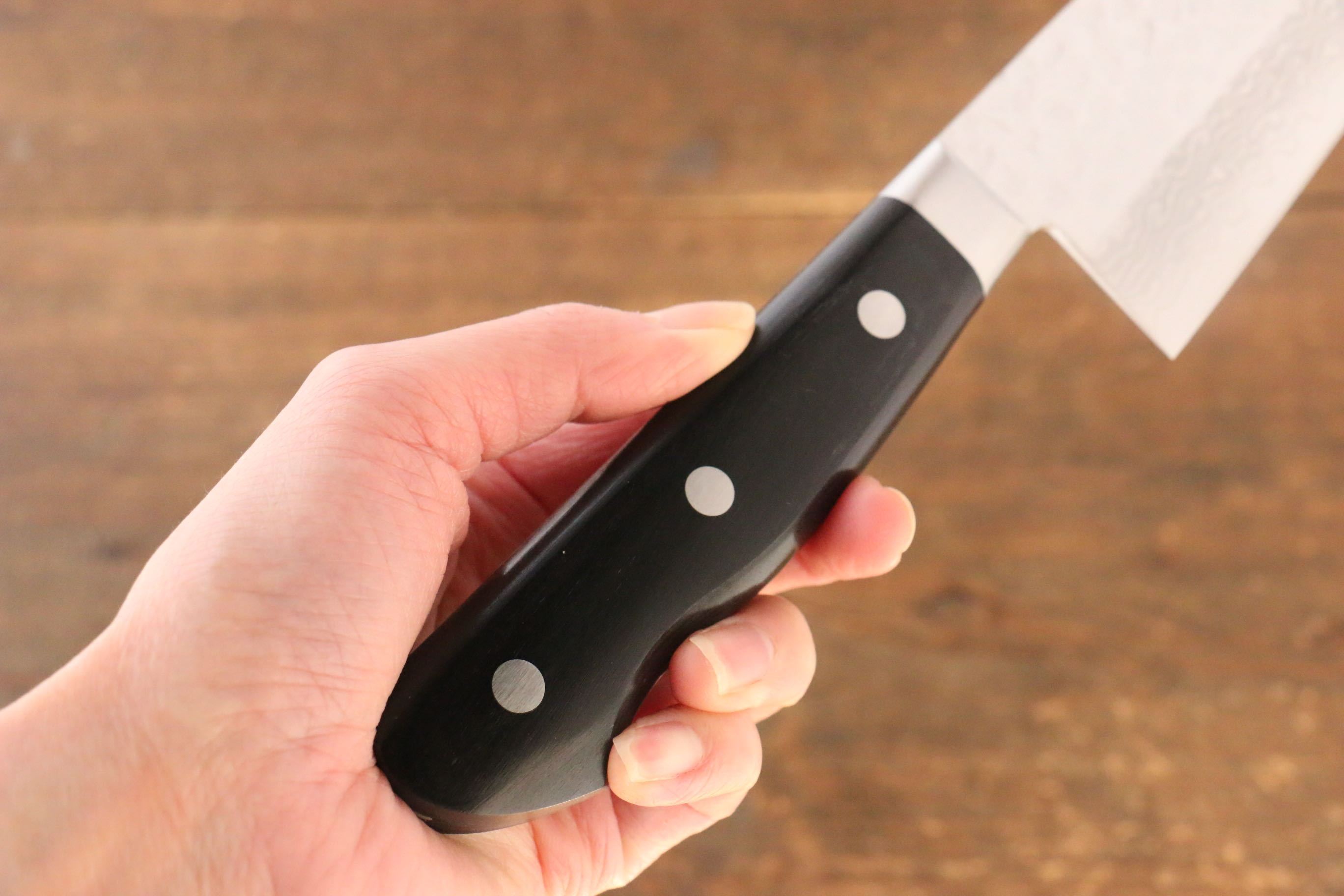 Seisuke VG10 17 Layer Damascus Santoku 180mm Pakka wood Handle - Japanny - Best Japanese Knife