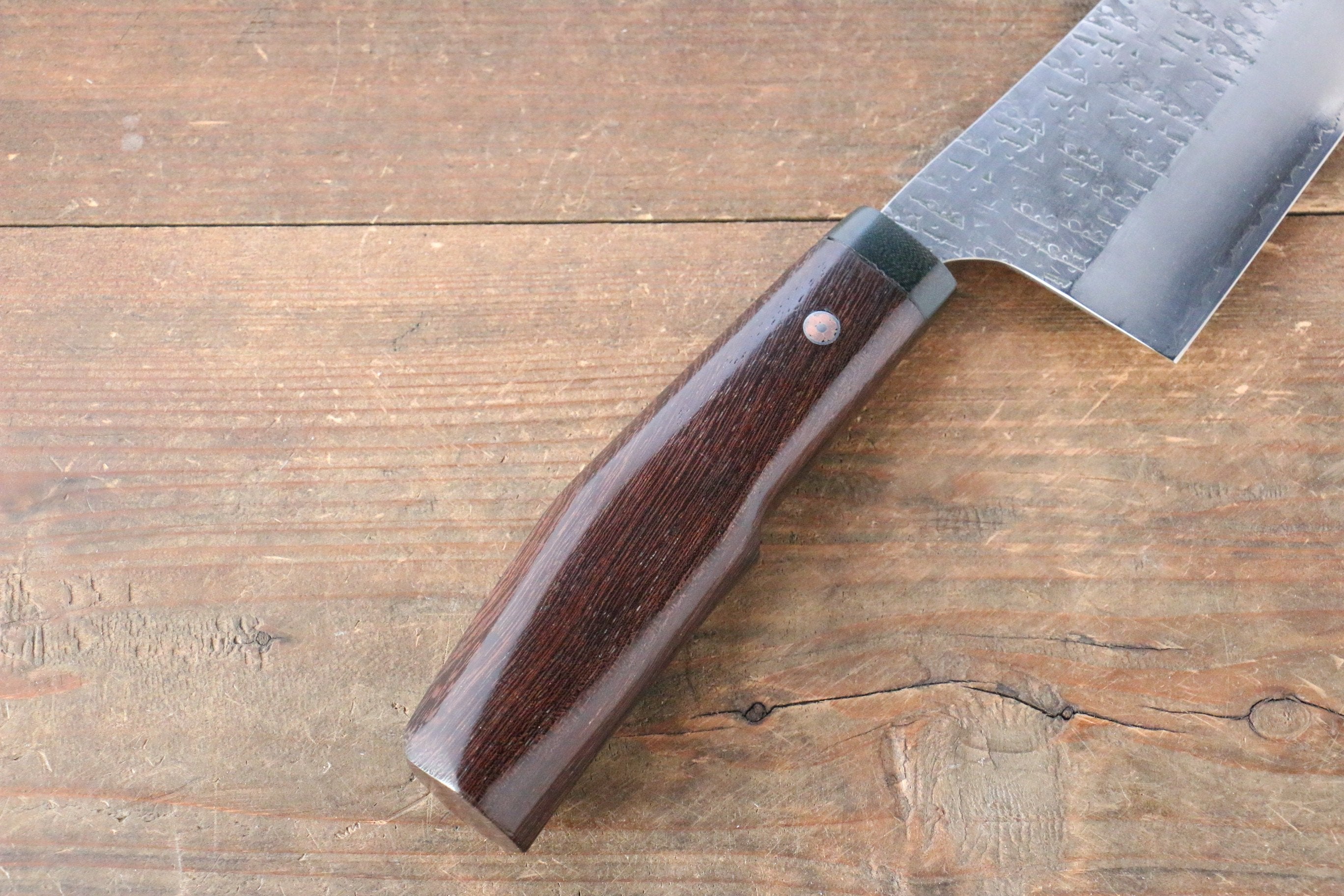 Shungo Ogata SG2 Hammered Gyuto 225mm Wenge Handle - Japanny - Best Japanese Knife