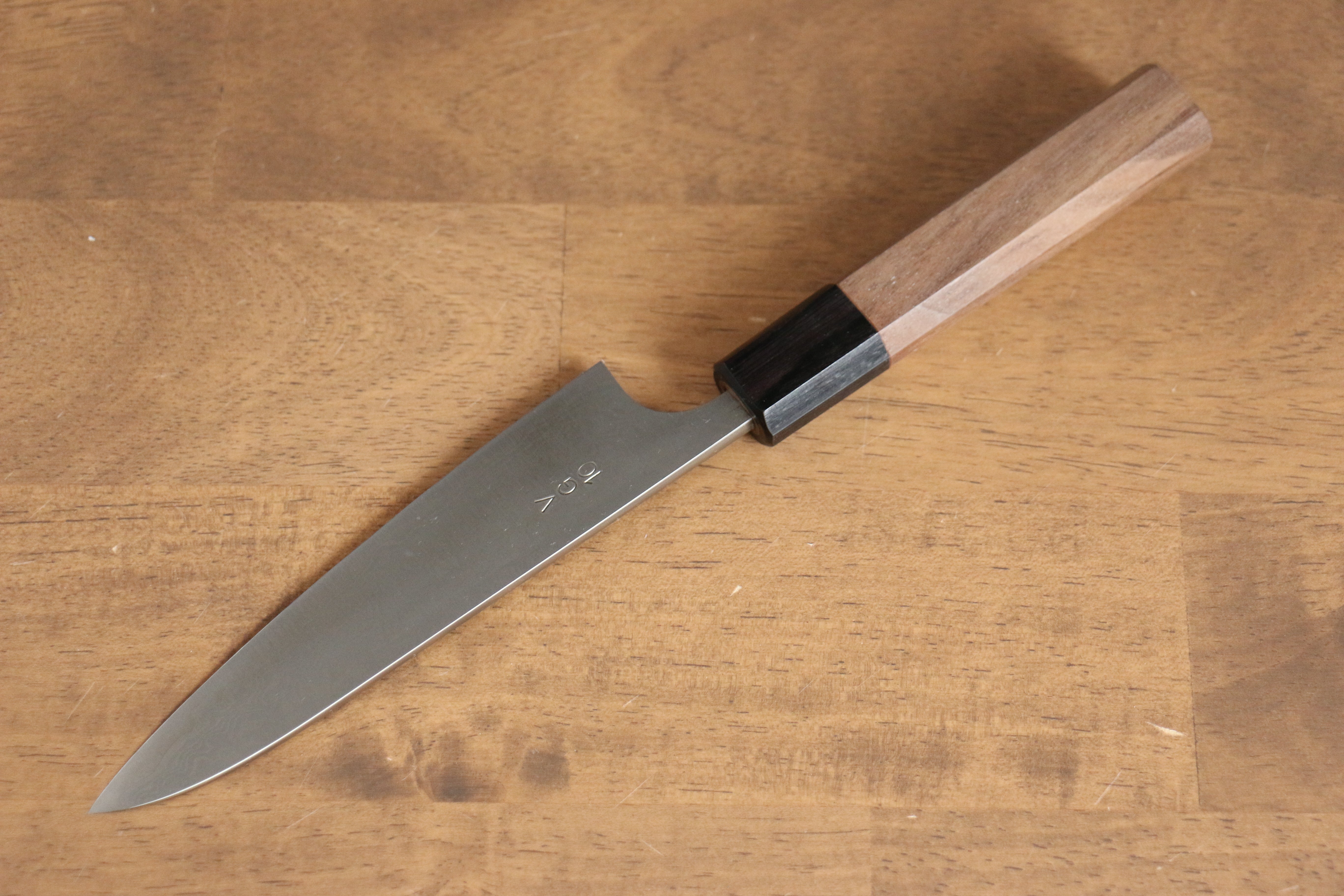 Nao Yamamoto VG10 Damascus Petty-Utility 135mm Walnut Handle - Japanny - Best Japanese Knife