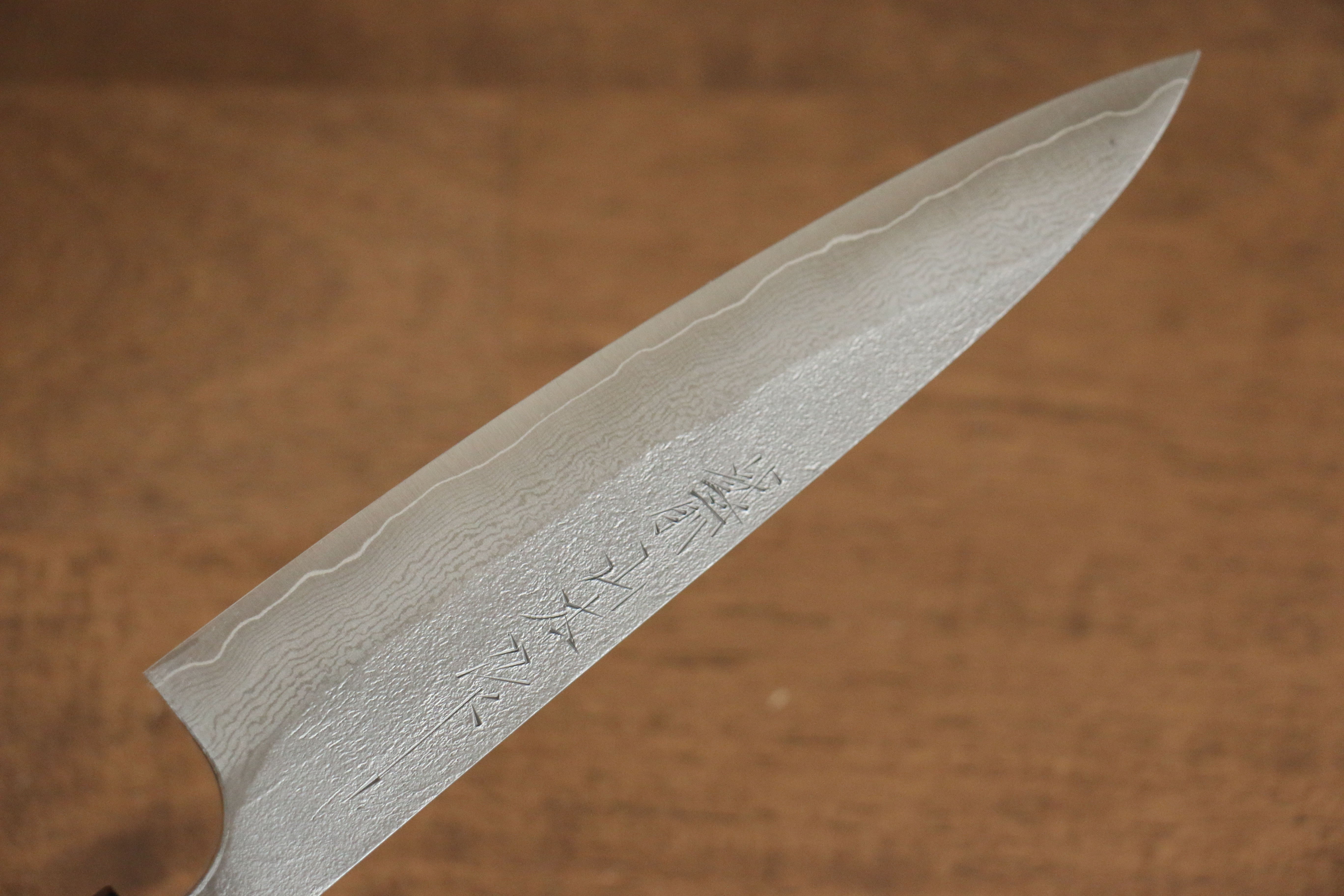 Nao Yamamoto VG10 Nashiji Damascus Petty-Utility 140mm Walnut Handle - Japanny - Best Japanese Knife