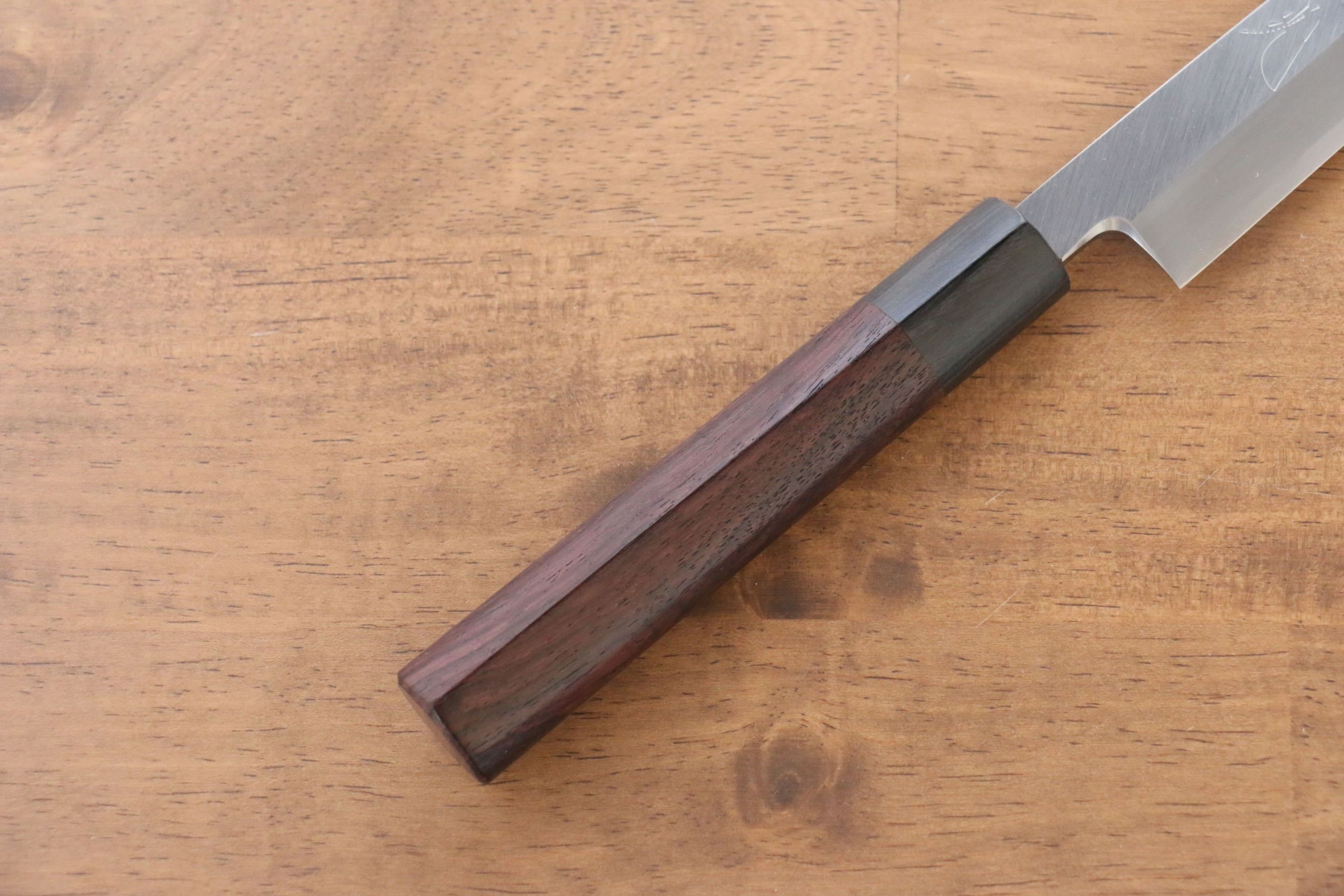 Jikko White Steel No.2 Sakimaru Yanagiba 210mm Shitan Handle - Japanny - Best Japanese Knife