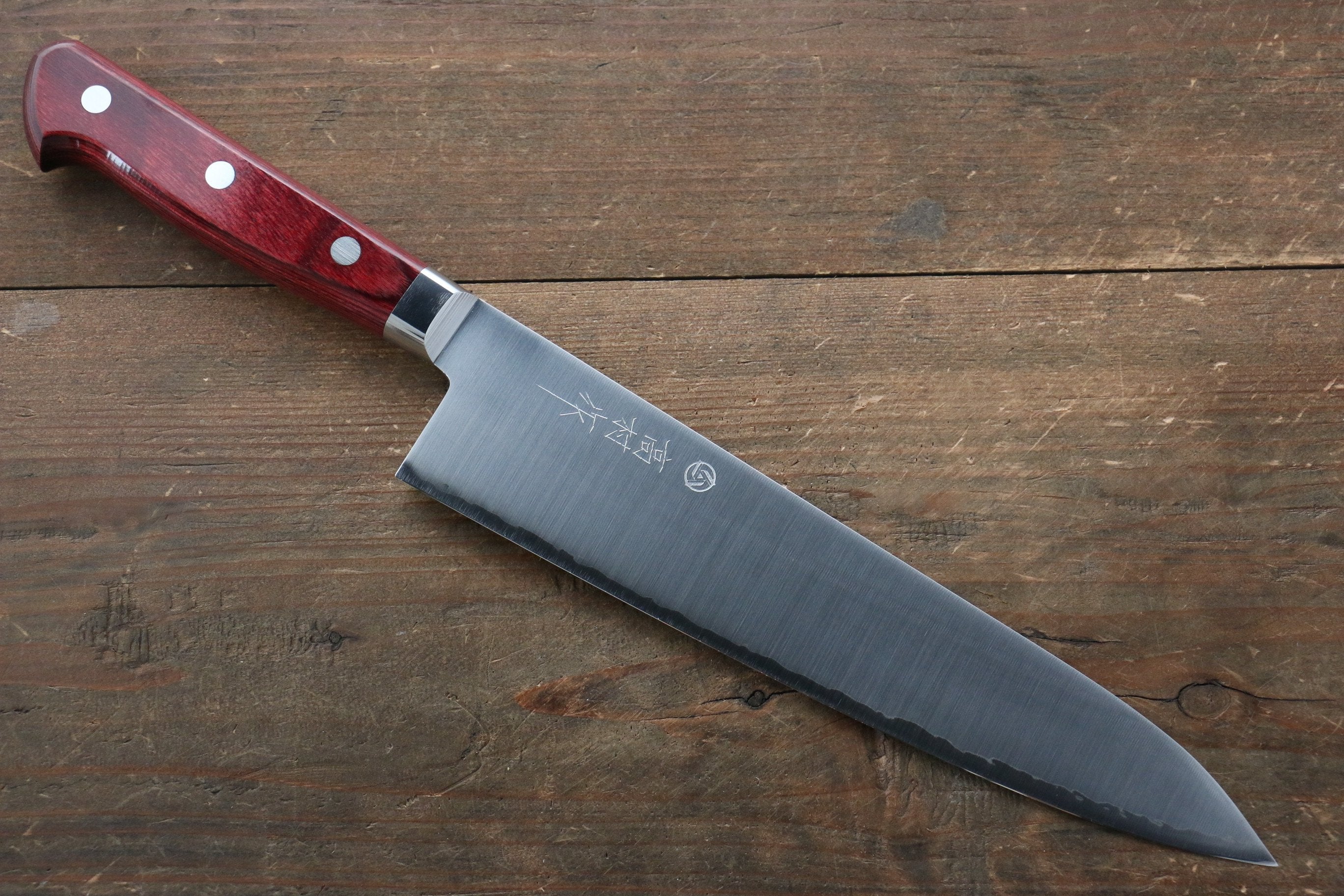 Takamura Knives SG2 Gyuto 210mm with Red Pakka wood Handle - Japanny - Best Japanese Knife
