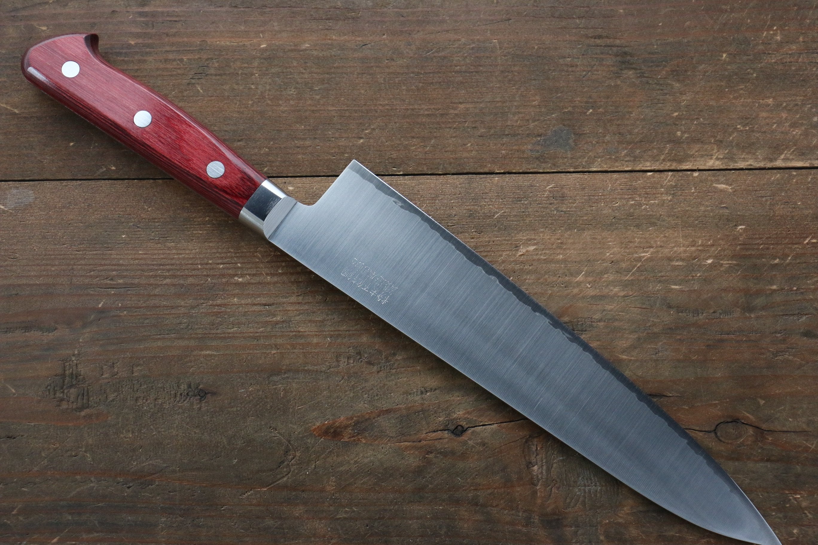 Takamura Knives SG2 Gyuto 210mm with Red Pakka wood Handle - Japanny - Best Japanese Knife