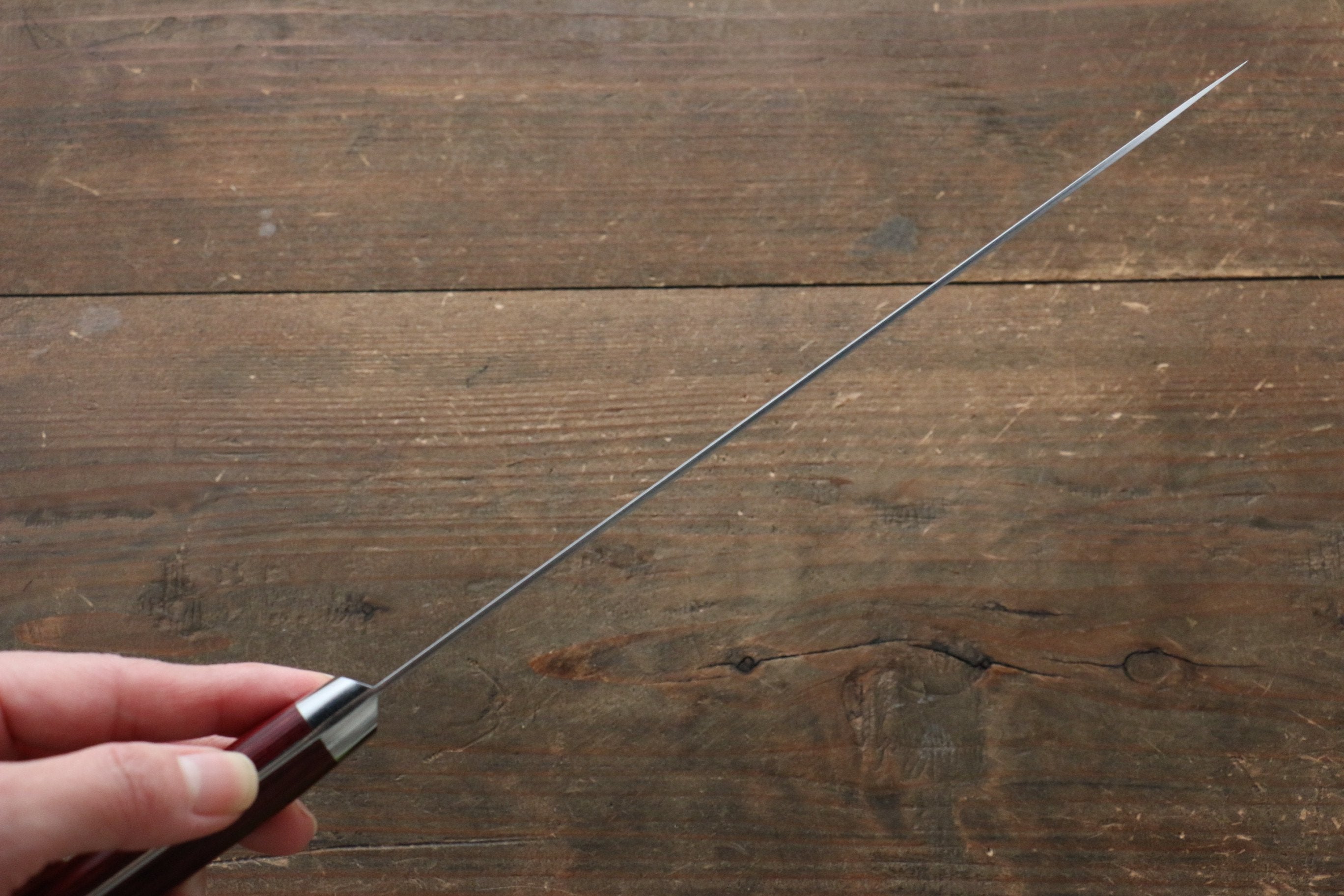 Takamura Knives SG2 Gyuto 210mm with Red Pakka wood Handle - Japanny - Best Japanese Knife