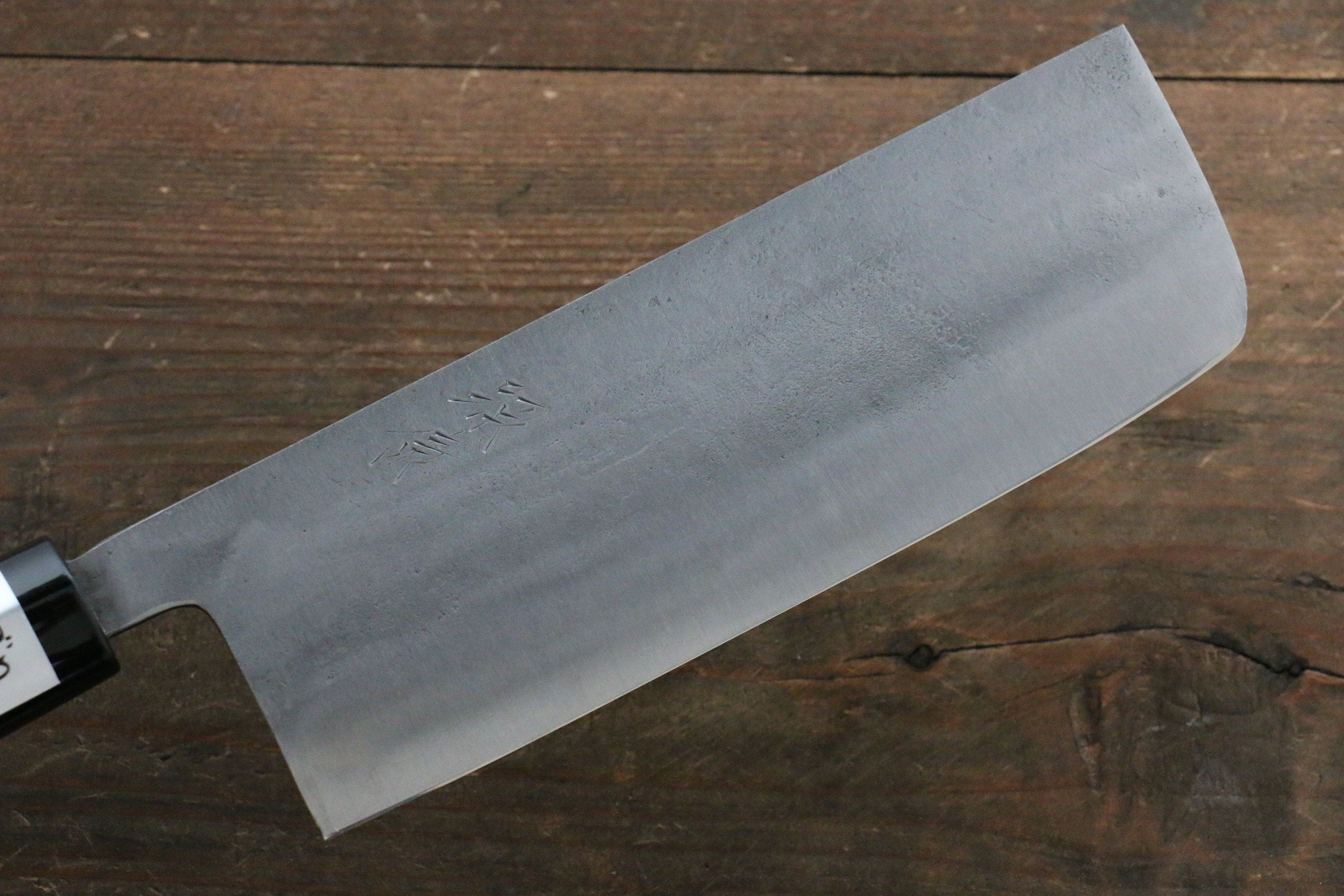Fujiwara Teruyasu White Steel No.1 Nashiji Nakiri 165mm with Magnolia Handle - Japanny - Best Japanese Knife