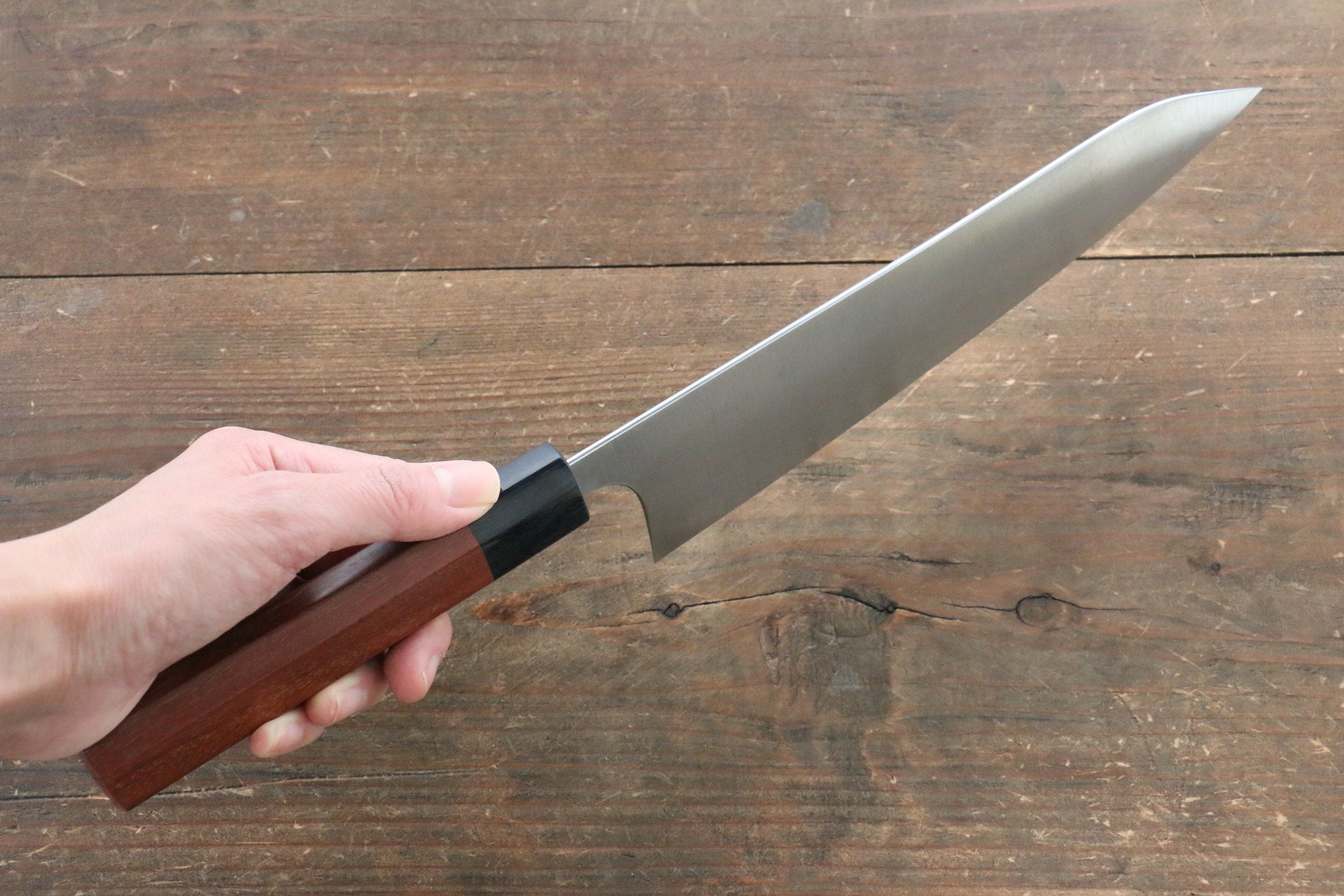 Shibata Takayuki Koutetsu Blue Super Gyuto 210mm Jarrah Handle - Japanny - Best Japanese Knife