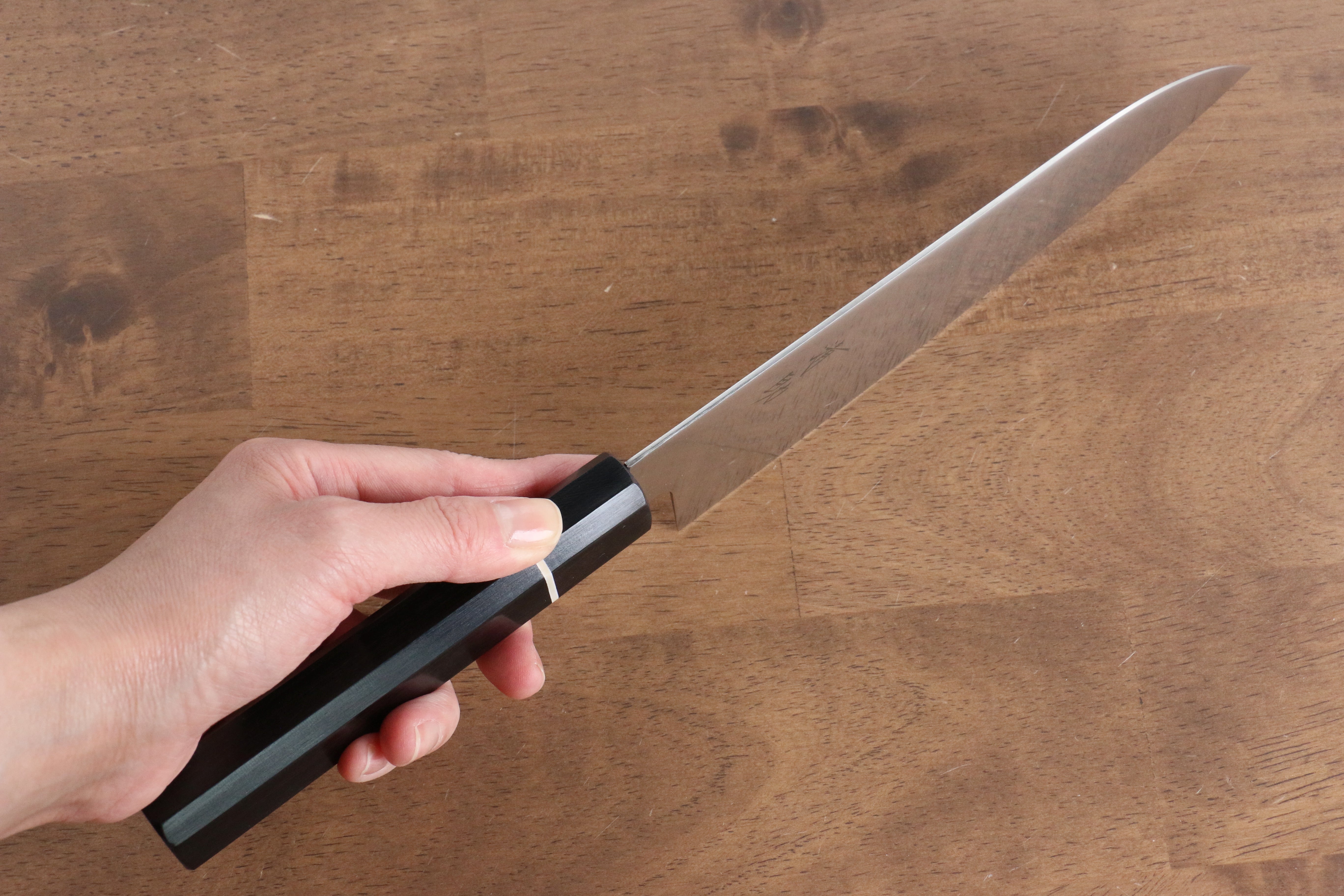 Seisuke Molybdenum Santoku 180mm Black Pakka wood Handle - Japanny - Best Japanese Knife