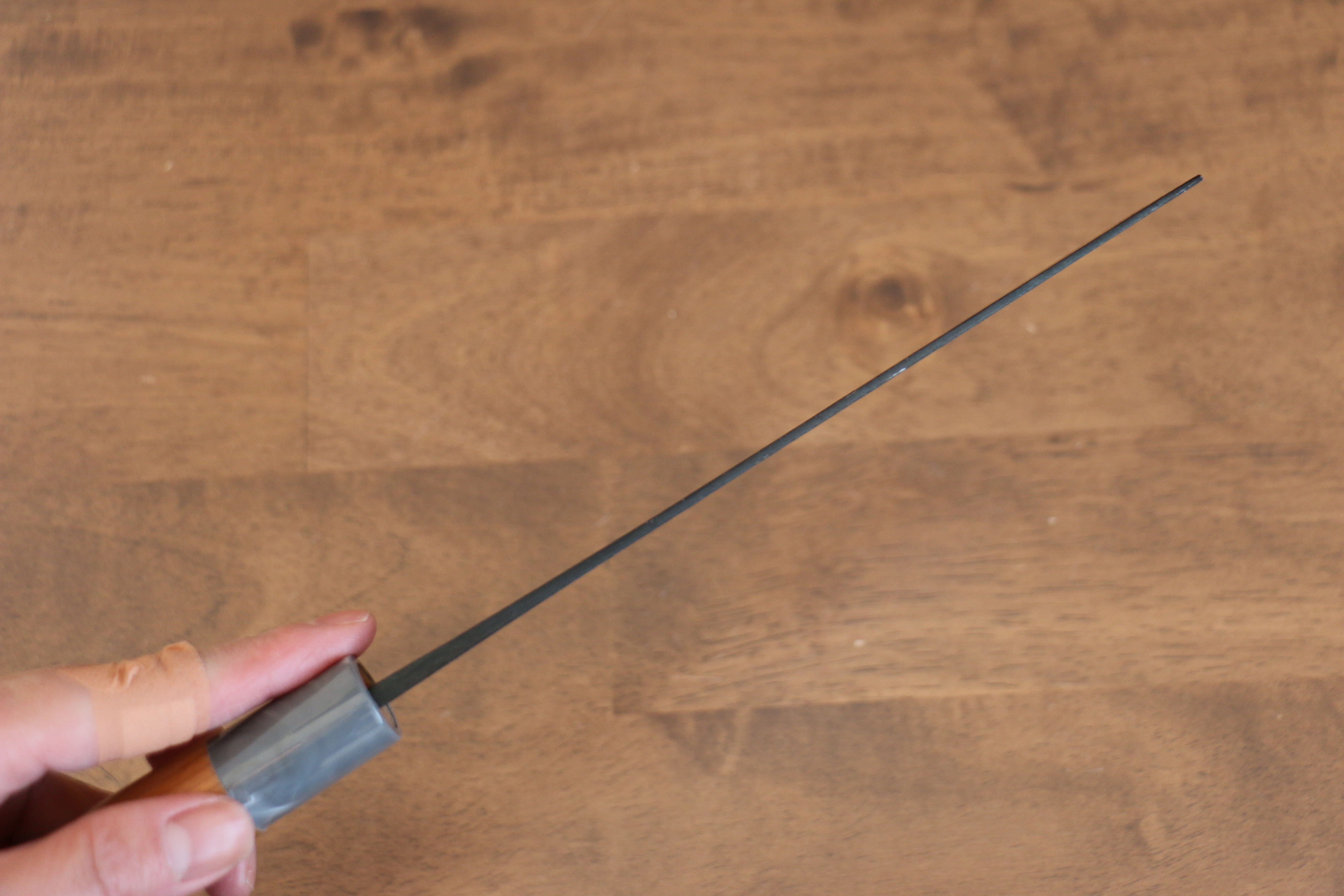 Nao Yamamoto White Steel Kurouchi Nakiri 165mm Cherry Wood Handle - Japanny - Best Japanese Knife