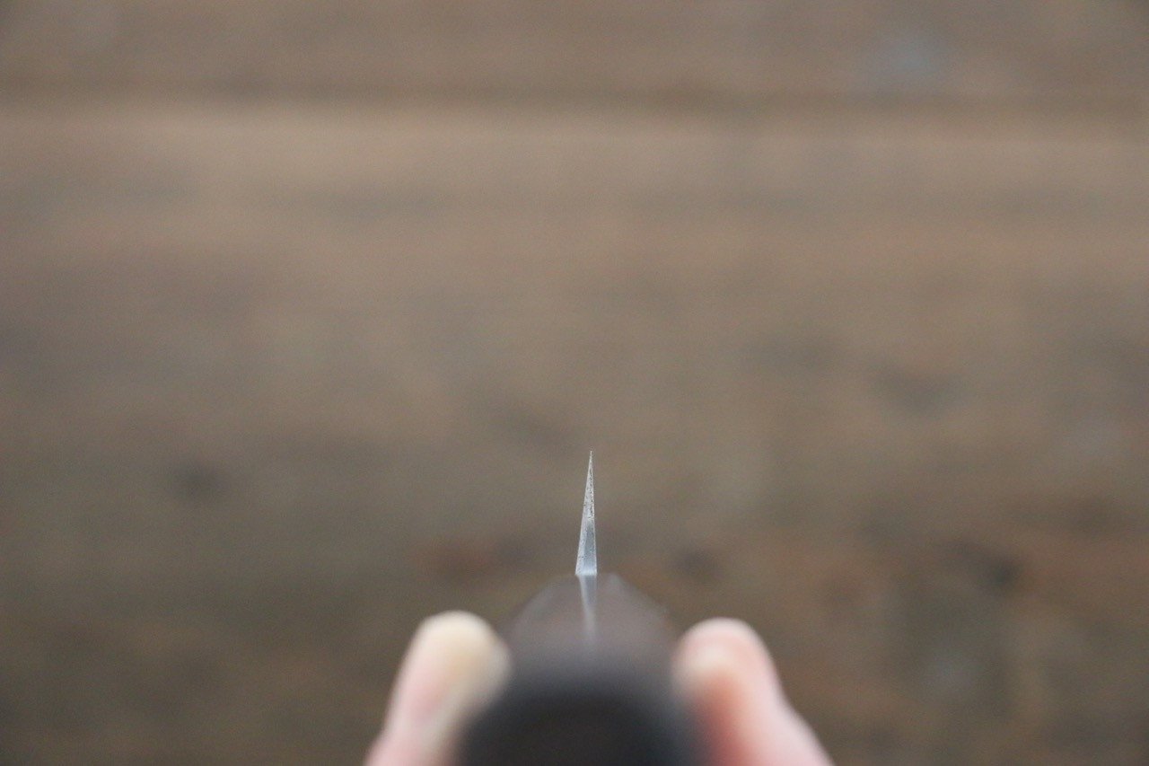 Hideo Kitaoka White Steel No.2 Damascus Yanagiba 300mm Shitan Handle - Japanny - Best Japanese Knife