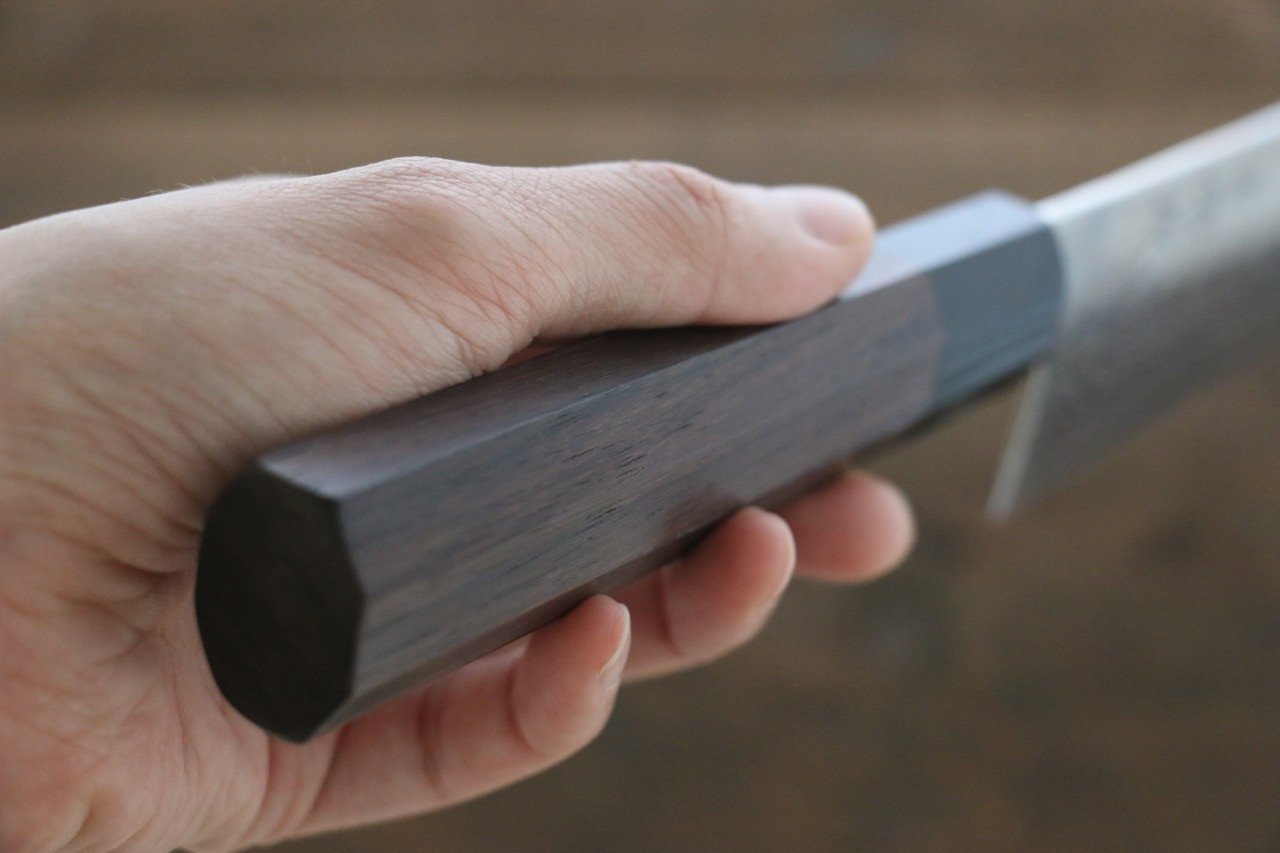 Sukenari SG2 Damascus Gyuto 210mm Shitan Handle - Japanny - Best Japanese Knife