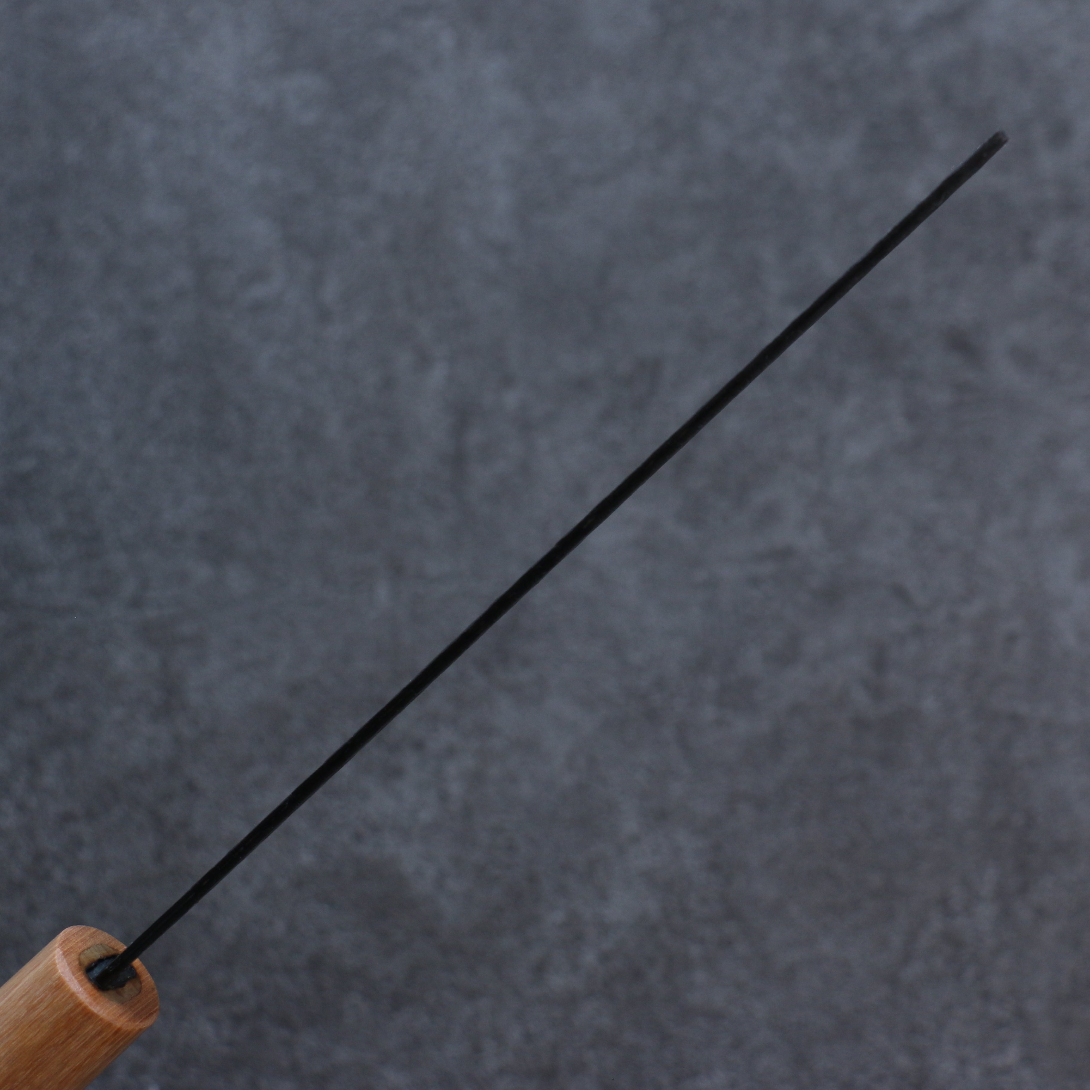 Seisuke Shitan Blue Super Hammered Kurouchi Nakiri 165mm Shitan Handle - Japanny - Best Japanese Knife