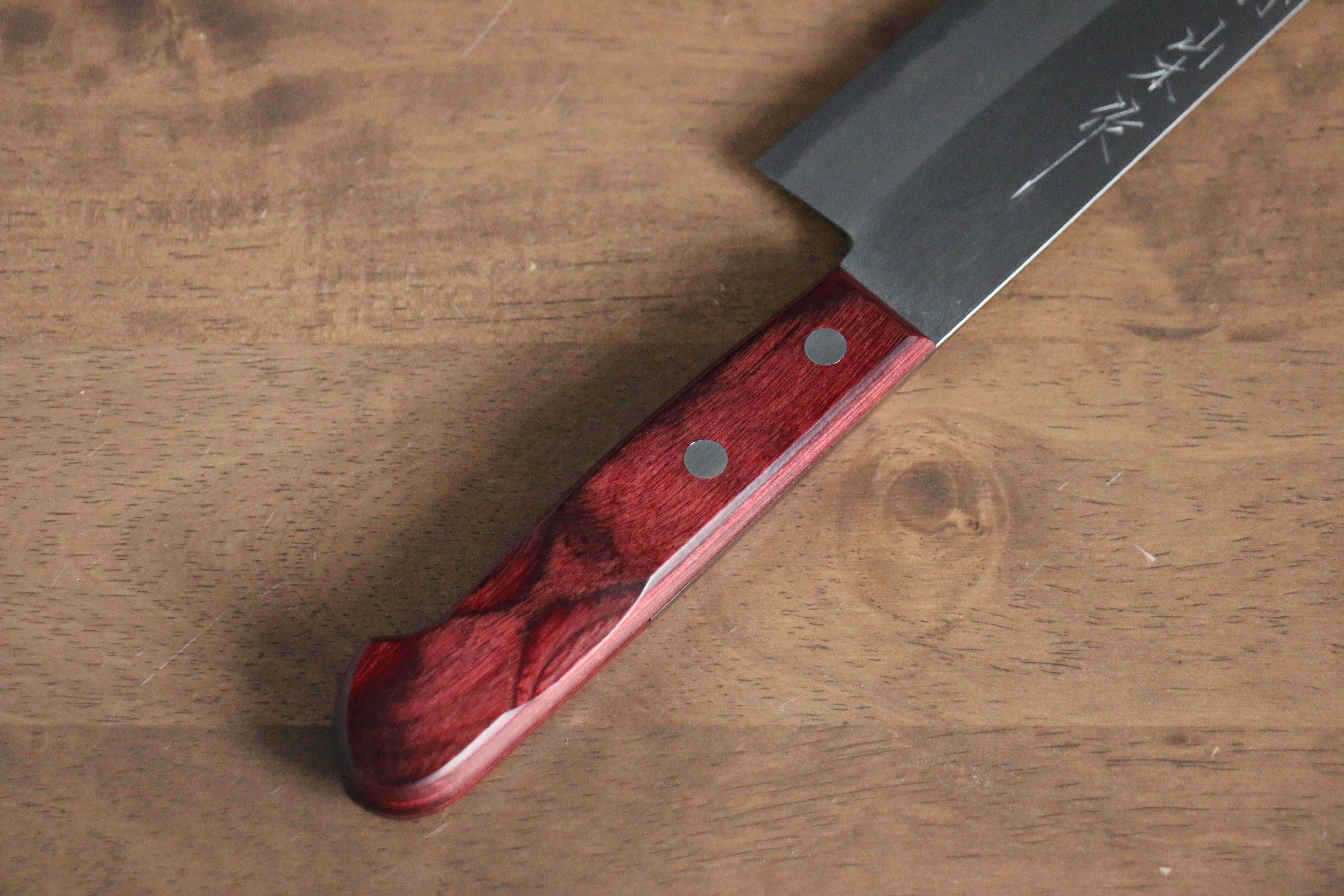 Nao Yamamoto White Steel No.2 Gyuto 210mm Red Pakka wood Handle - Japanny - Best Japanese Knife