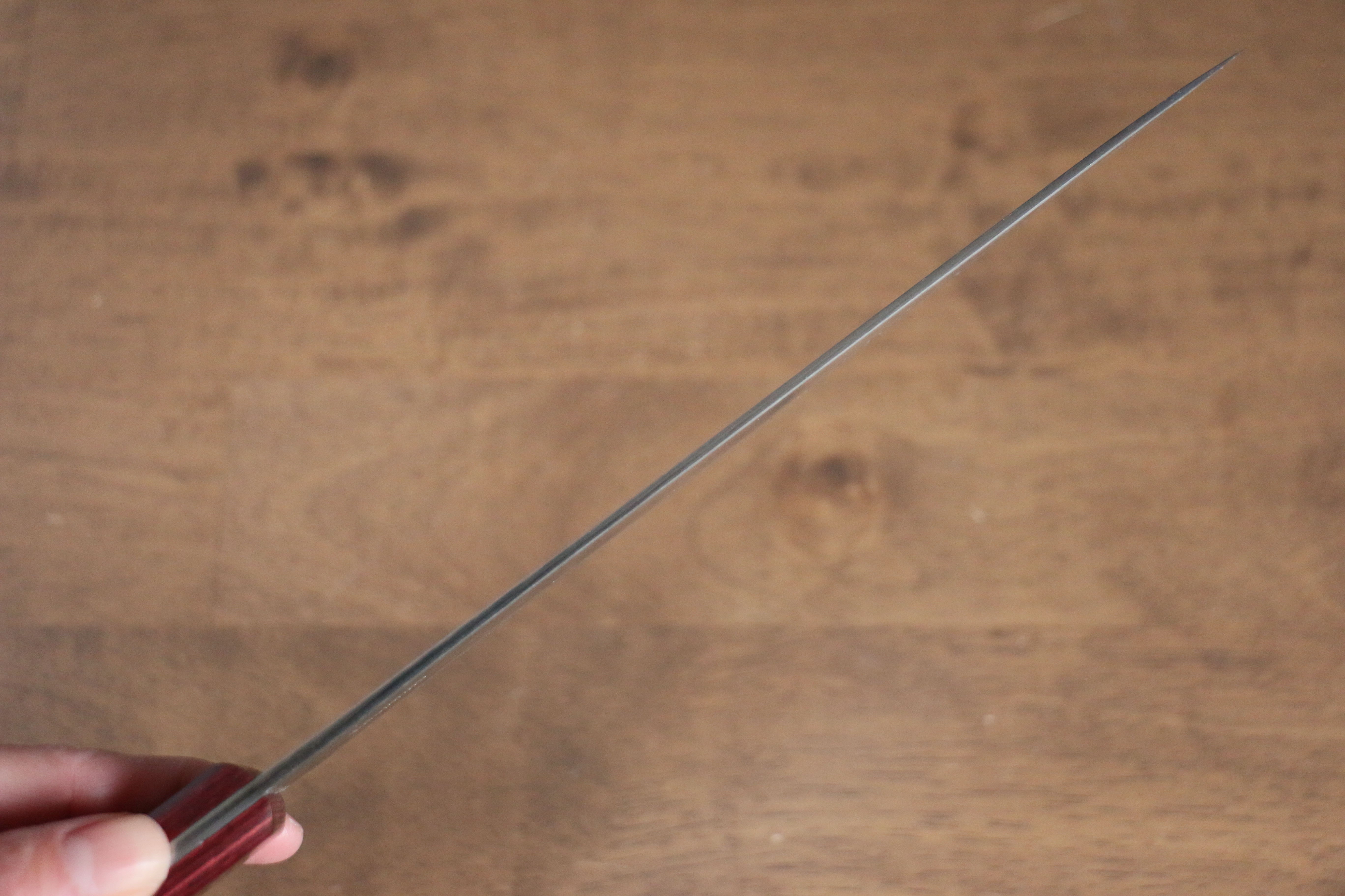 Nao Yamamoto White Steel No.2 Gyuto 210mm Red Pakka wood Handle - Japanny - Best Japanese Knife