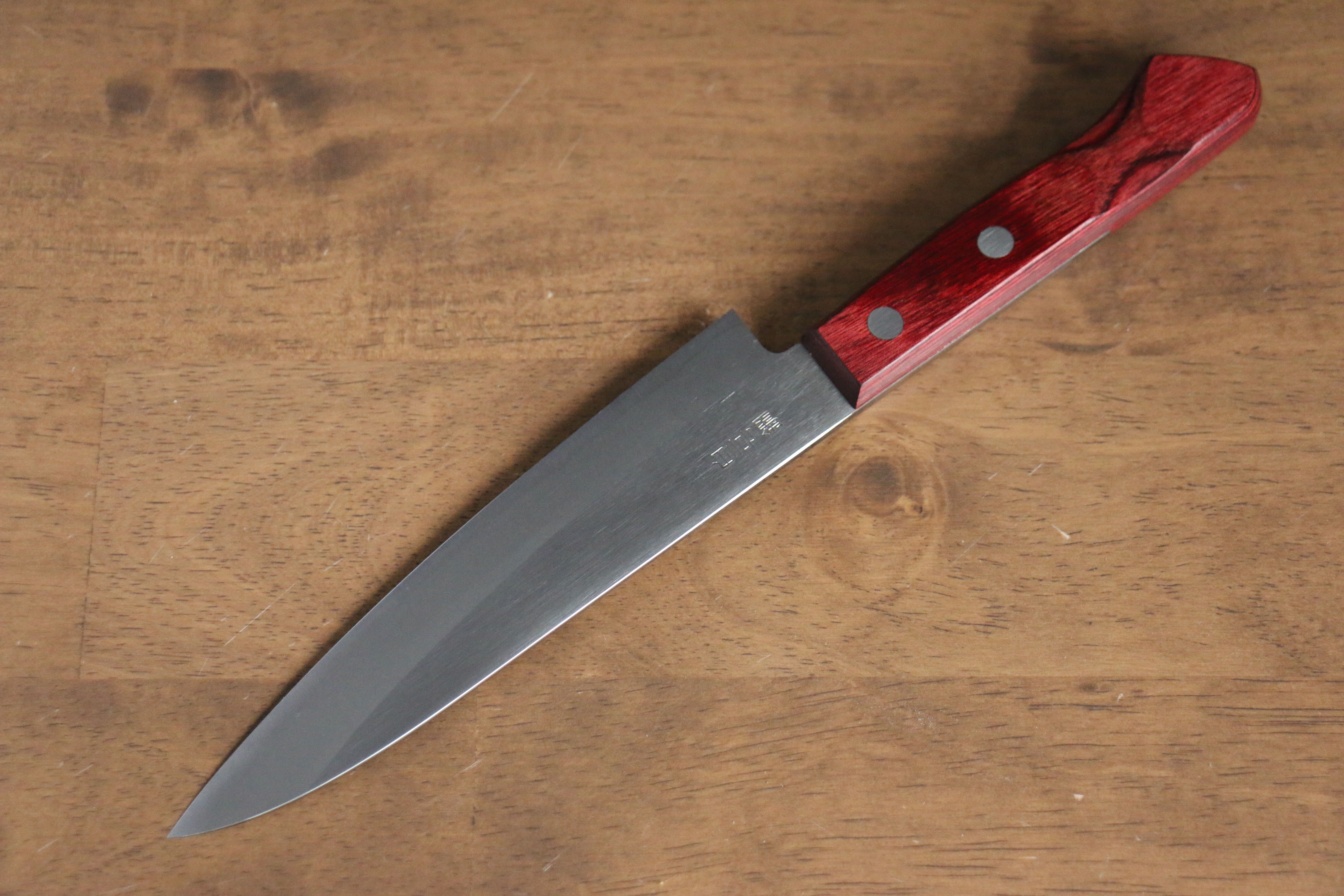 Nao Yamamoto White Steel No.2 Petty-Utility 150mm Red Pakka wood Handle - Japanny - Best Japanese Knife