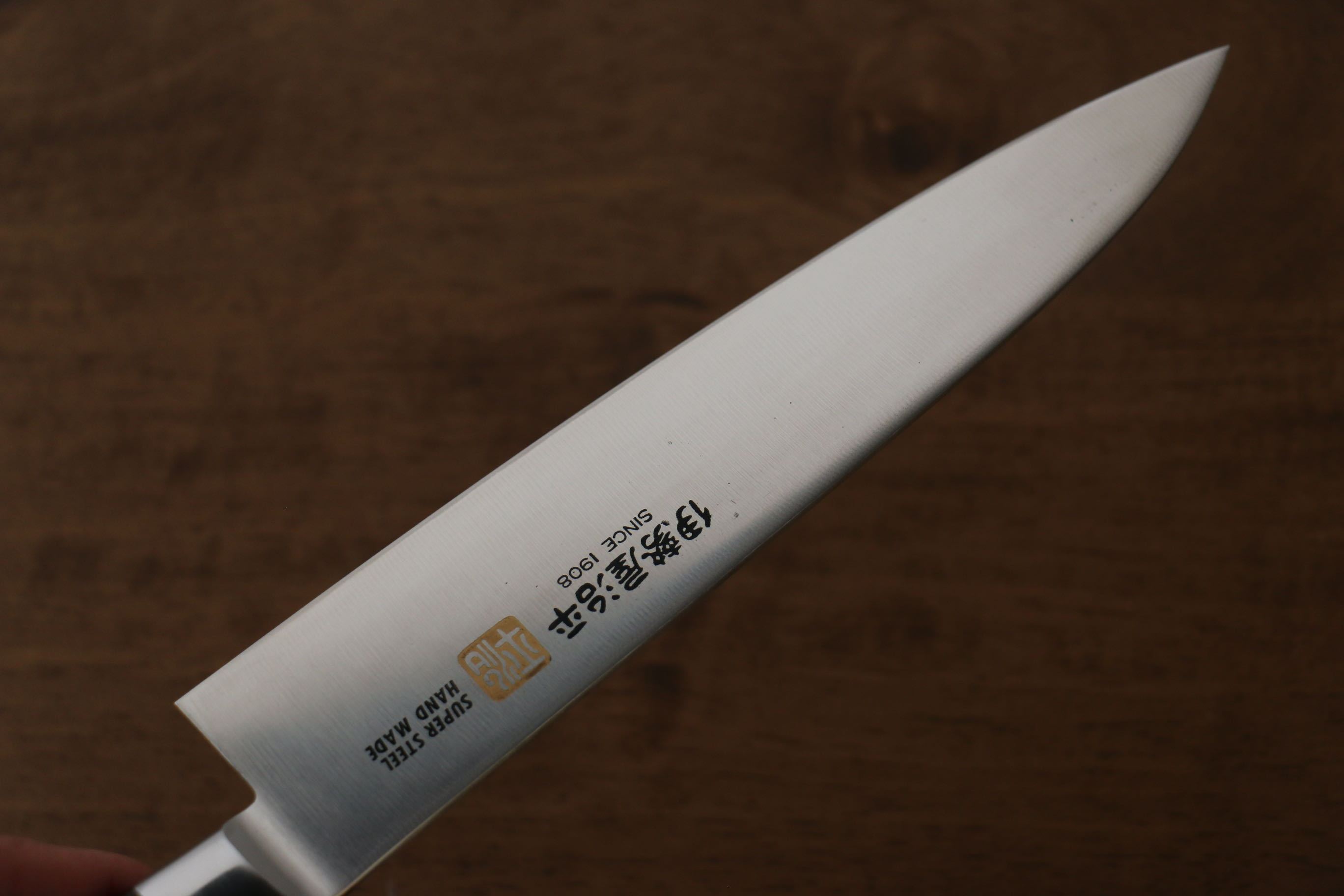 Iseya Molybdenum Gyuto 180mm Mahogany Pakka wood Handle - Japanny - Best Japanese Knife