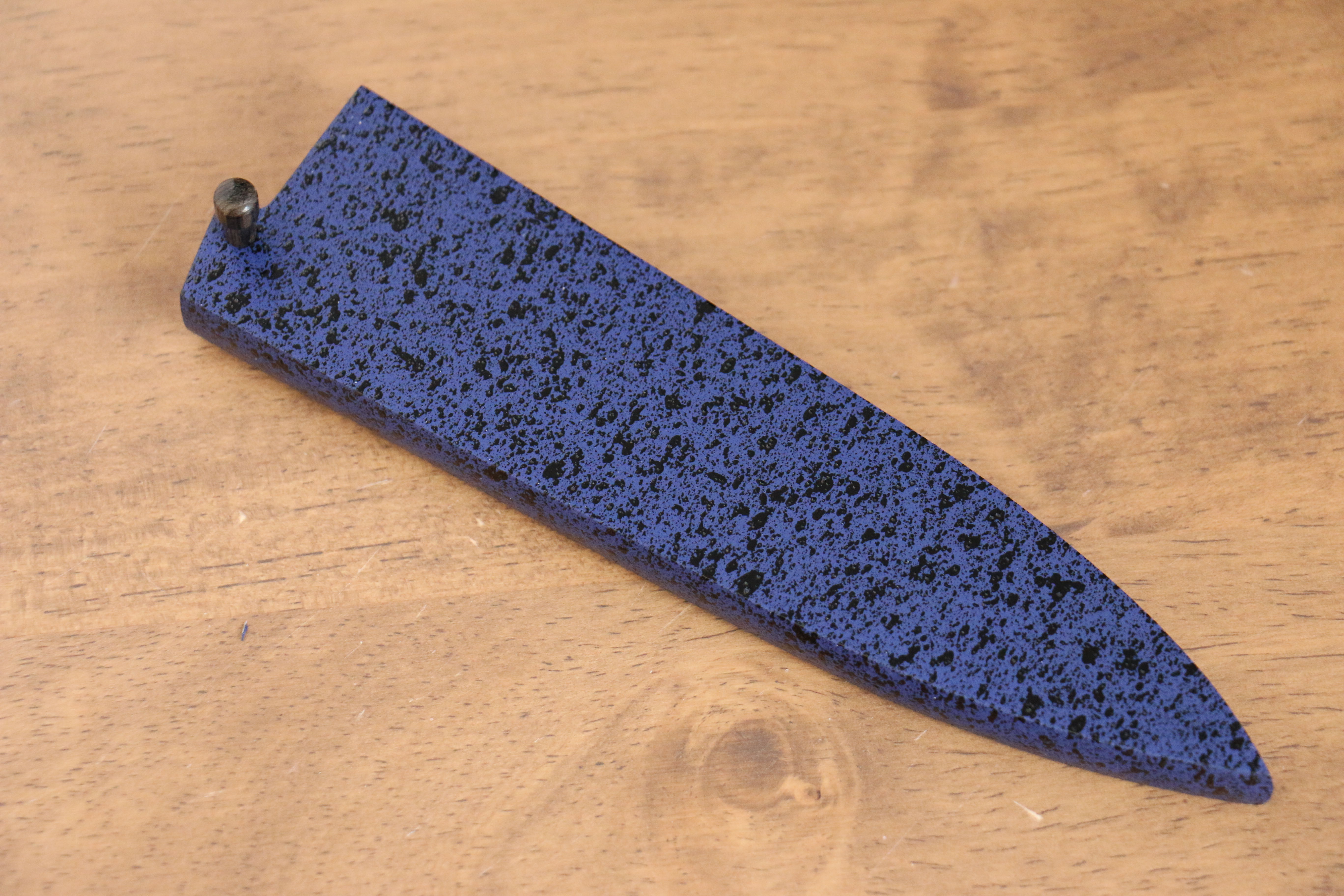 Blue Pakka wood Sheath for 120mm Petty-Utility with Plywood pin - Japanny - Best Japanese Knife