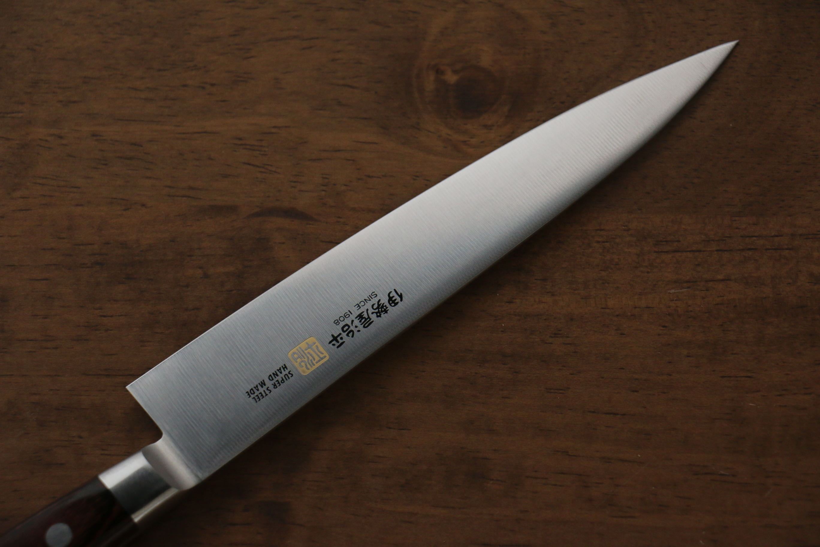 Iseya Molybdenum Petty-Utility 150mm Mahogany Pakka wood Handle - Japanny - Best Japanese Knife