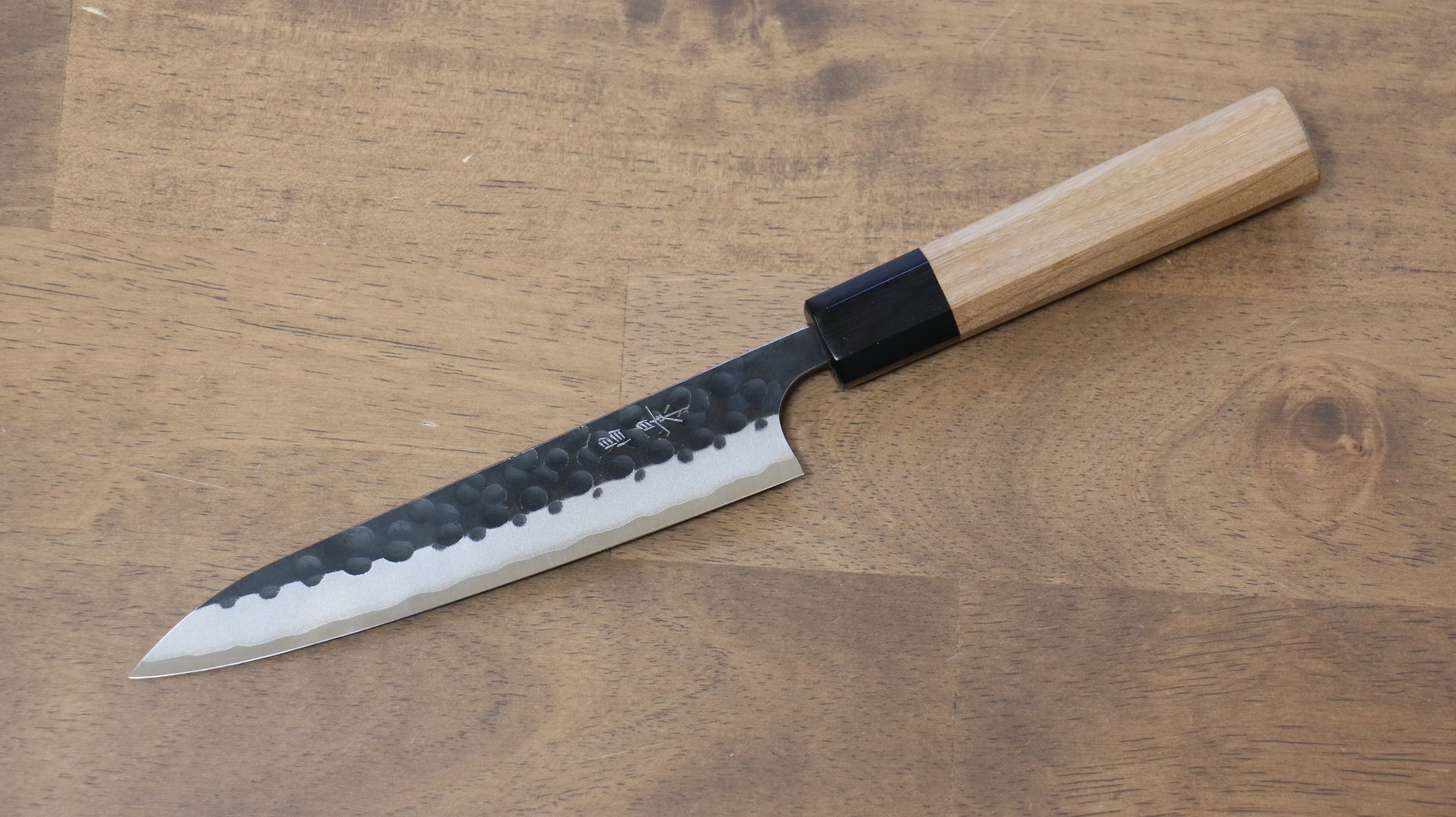 Masakage Koishi Blue Super Black Finished Petty-Utility 150mm American Cherry Handle - Japanny - Best Japanese Knife