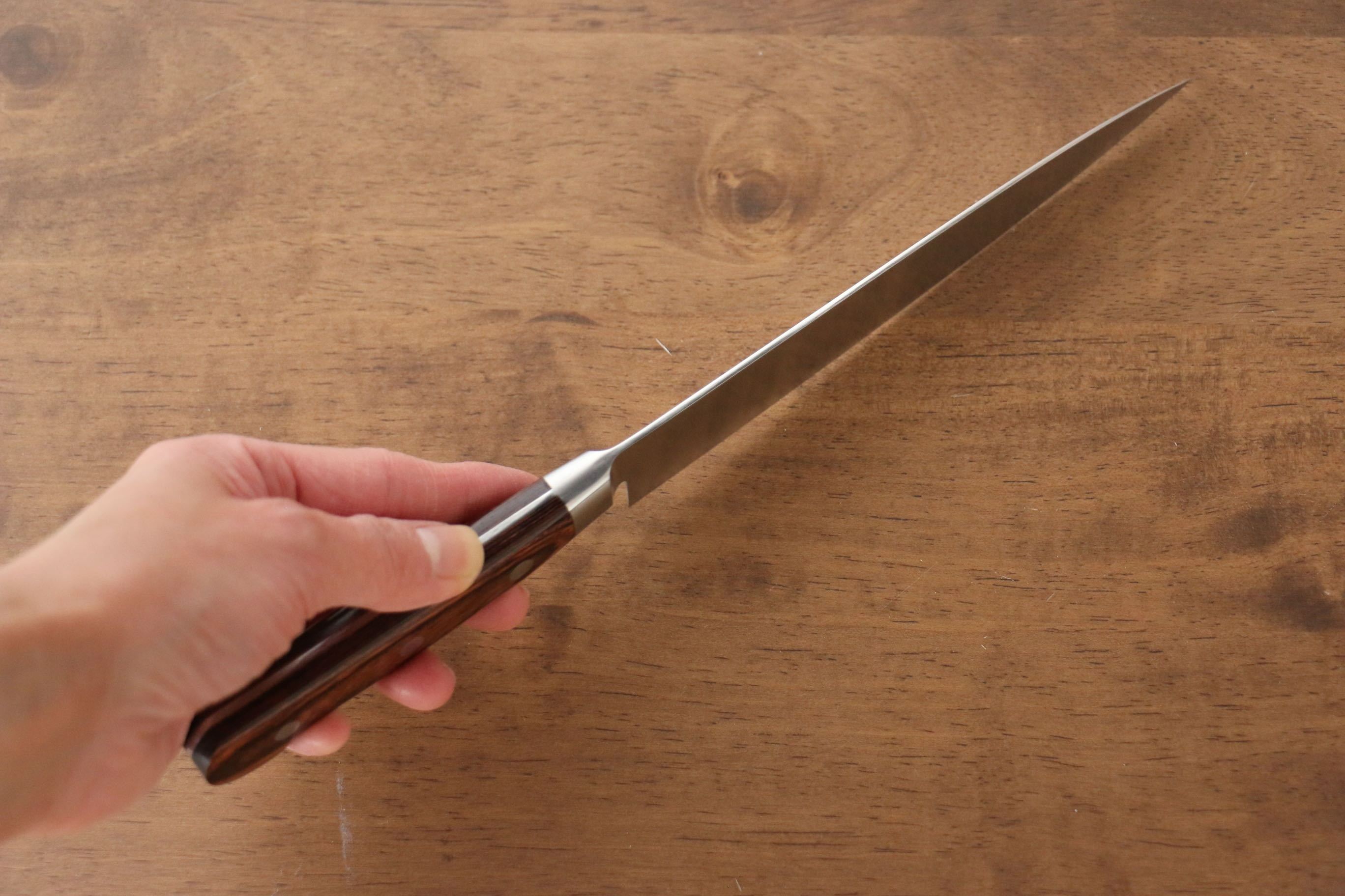 Iseya Molybdenum Petty-Utility 150mm Mahogany Pakka wood Handle - Japanny - Best Japanese Knife