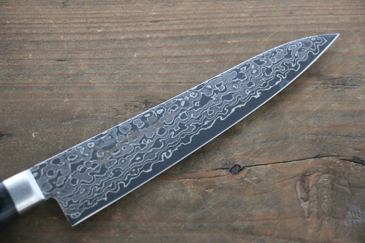 Sakai Takayuki AUS10 45 Layer Mirrored Finish Damascus Petty-Utility 135mm - Japanny - Best Japanese Knife