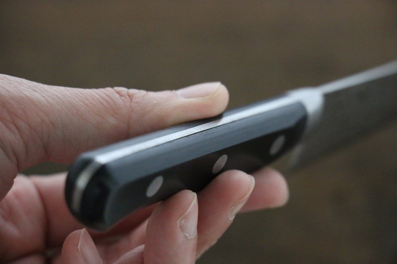 Sakai Takayuki AUS10 45 Layer Mirrored Finish Damascus Petty-Utility 135mm - Japanny - Best Japanese Knife