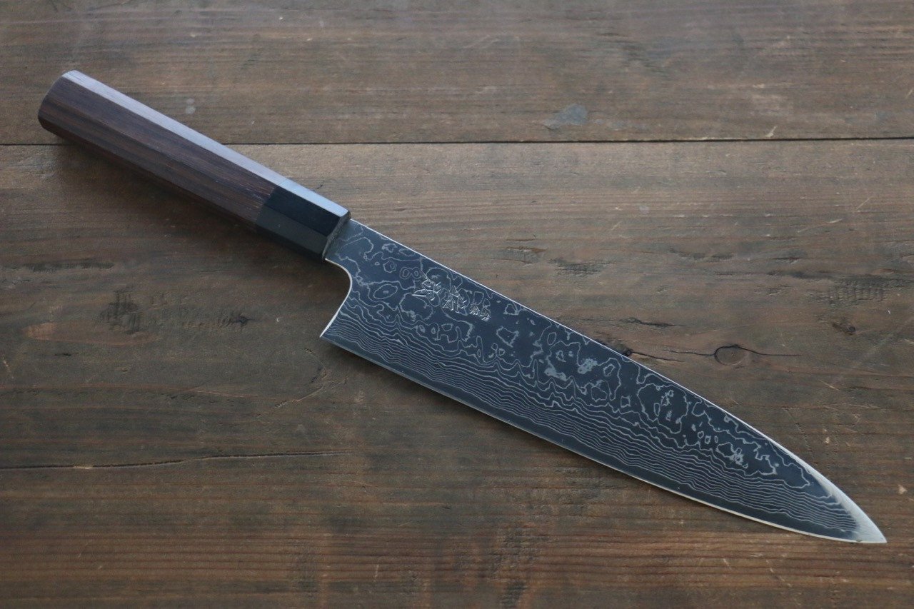 Sukenari SG2 Damascus Gyuto 240mm Shitan Handle - Japanny - Best Japanese Knife