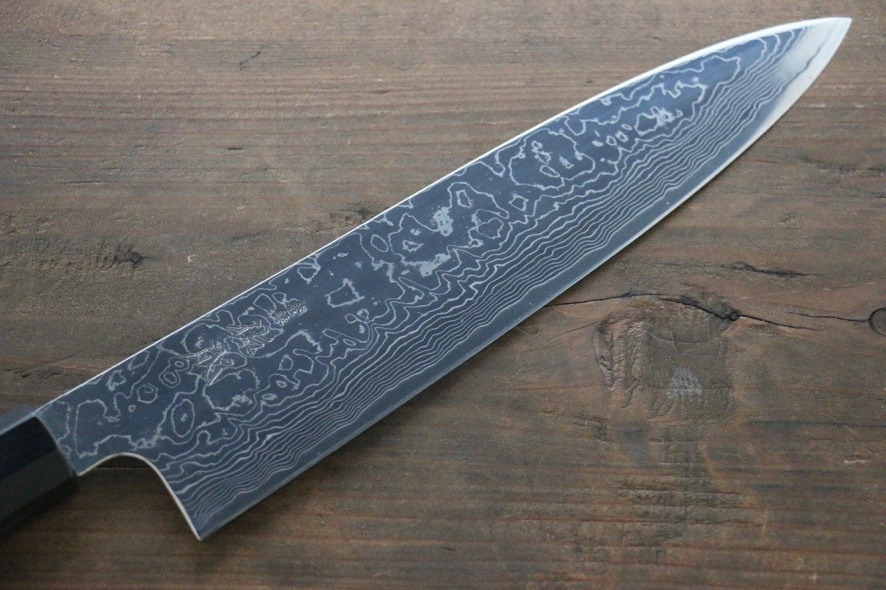 Sukenari SG2 Damascus Gyuto 240mm Shitan Handle - Japanny - Best Japanese Knife