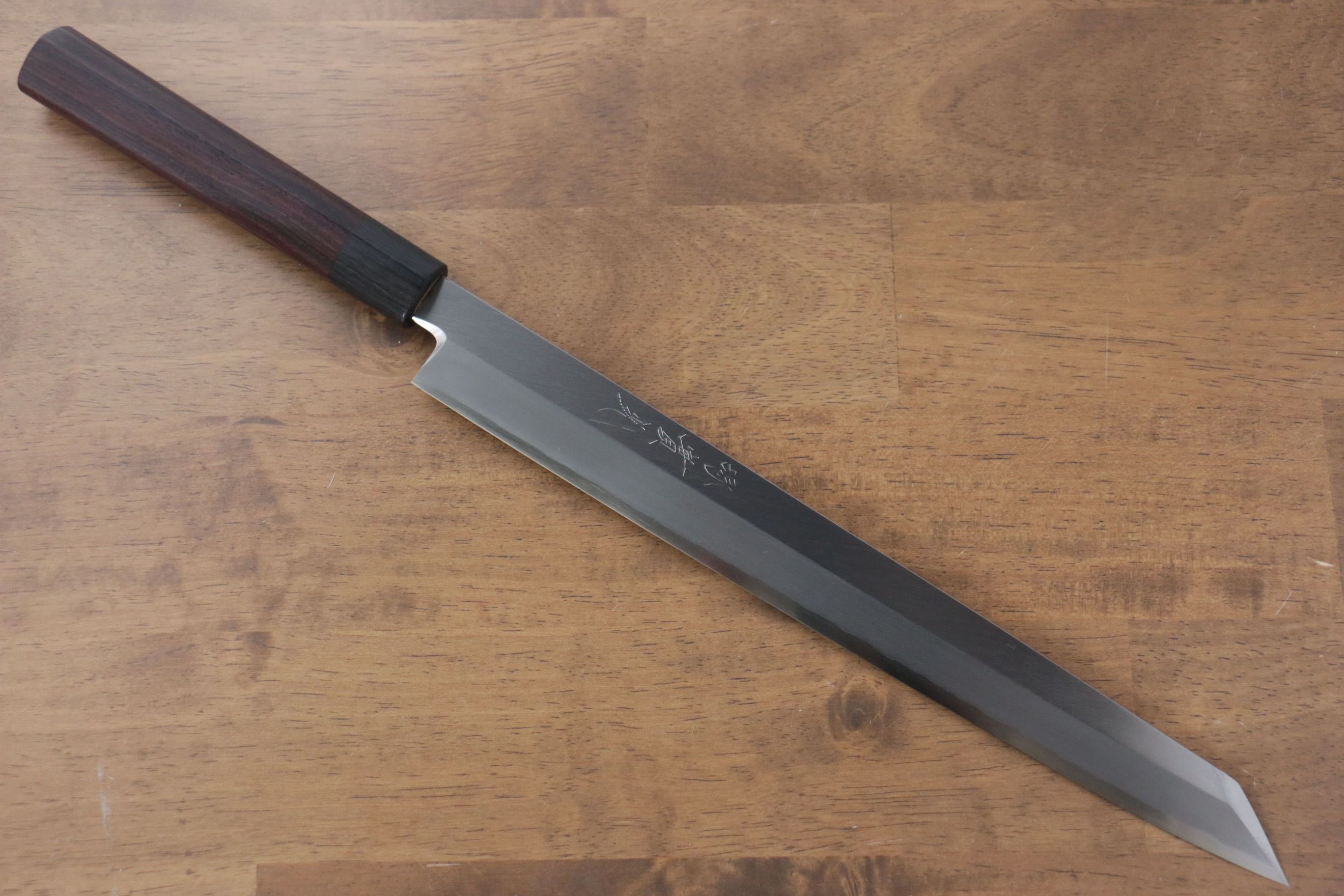 Jikko Silver Steel No.3 Kiritsuke Yanagiba 300mm Shitan Handle - Japanny - Best Japanese Knife