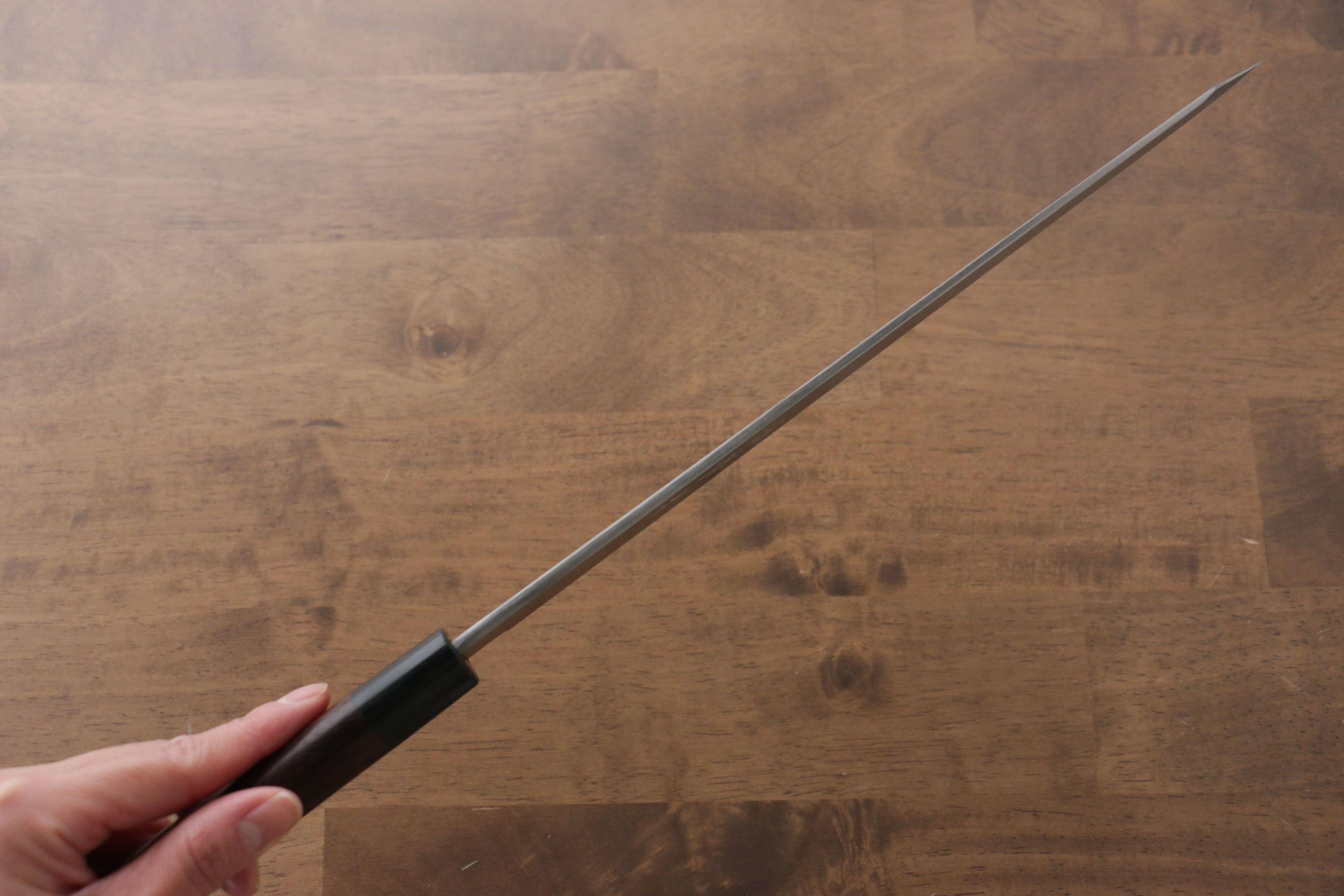 Jikko Silver Steel No.3 Kiritsuke Yanagiba 270mm Shitan Handle - Japanny - Best Japanese Knife