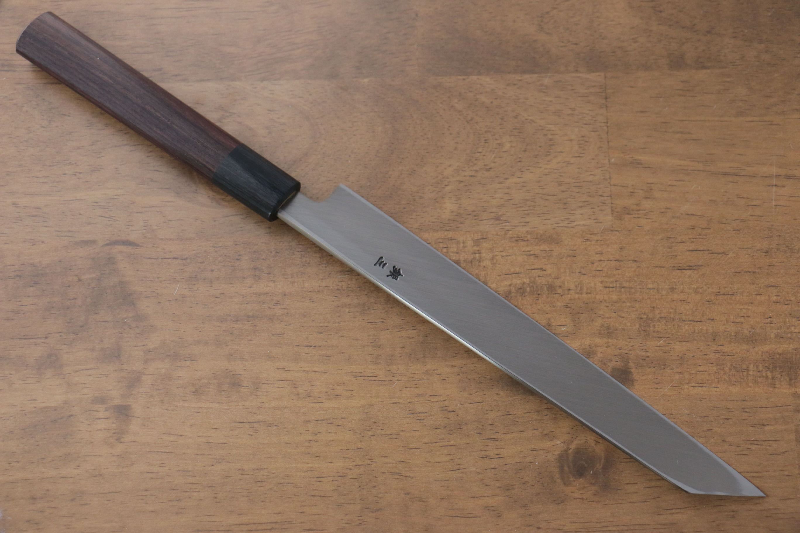 Jikko Silver Steel No.3 Kiritsuke Yanagiba 210mm Shitan Handle - Japanny - Best Japanese Knife